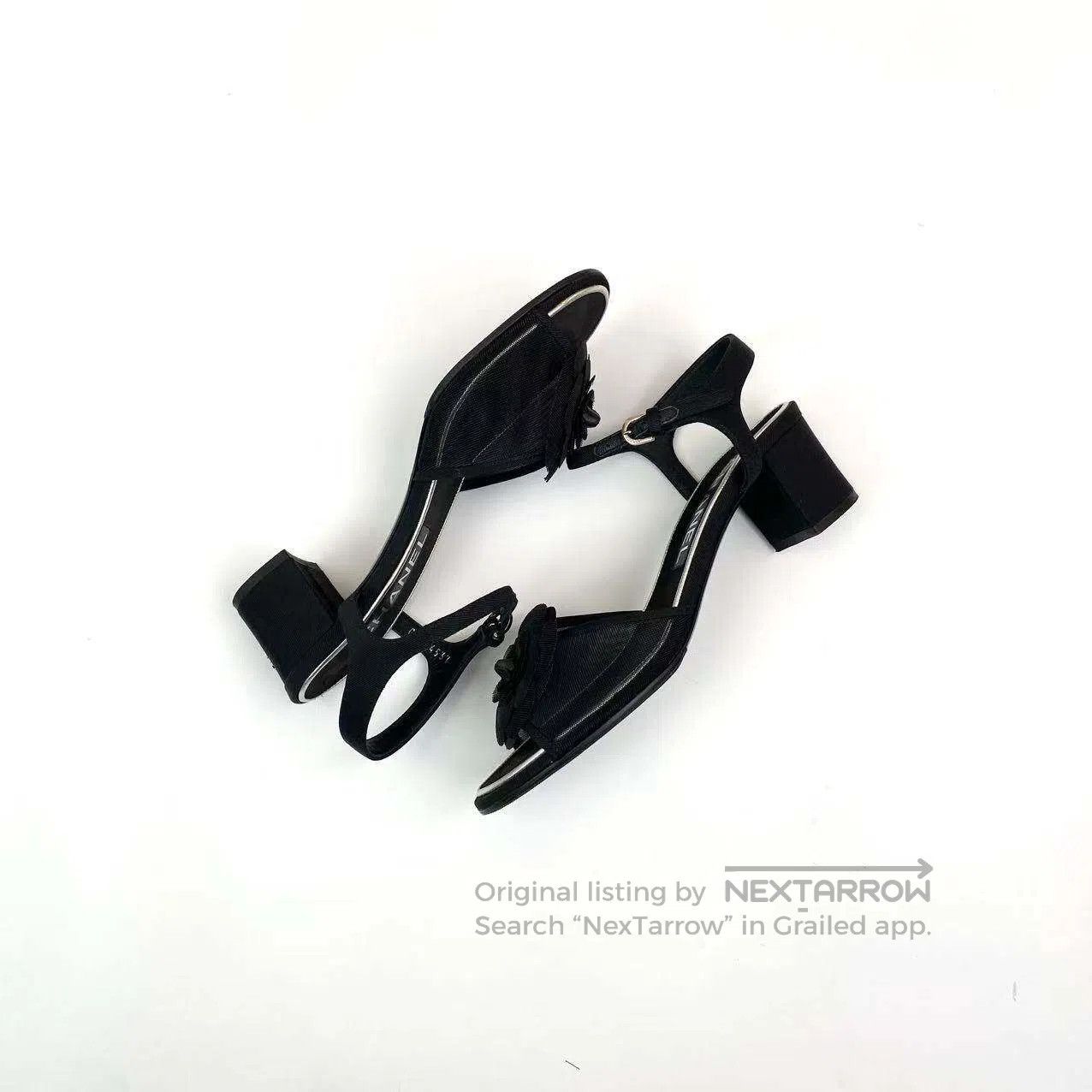Other Chanel Camellia double C logo thick-heeled sandals| Size US 5 / IT 35 - 4 Thumbnail