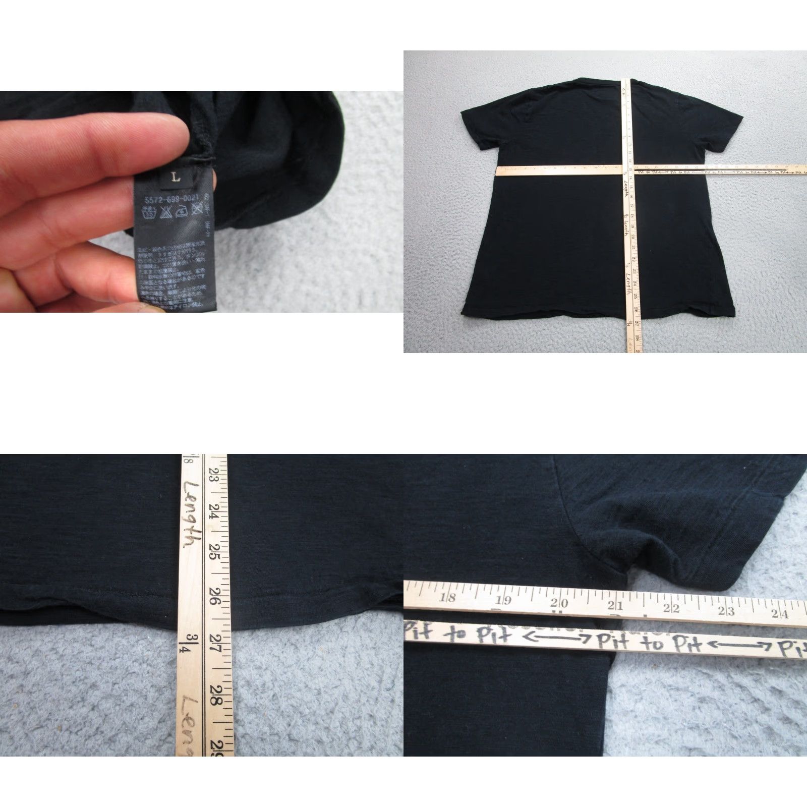 Vintage VINTAGE Art Comes First Shirt Graphic Print Black Grunge Mens L Size US L / EU 52-54 / 3 - 8 Thumbnail