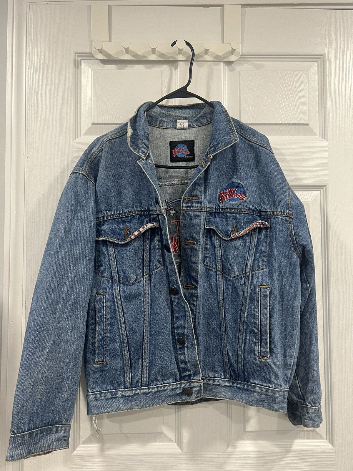 Planet Hollywood rare 1991 planet hollywood denim jacket Size US M / EU 48-50 / 2 - 1 Thumbnail