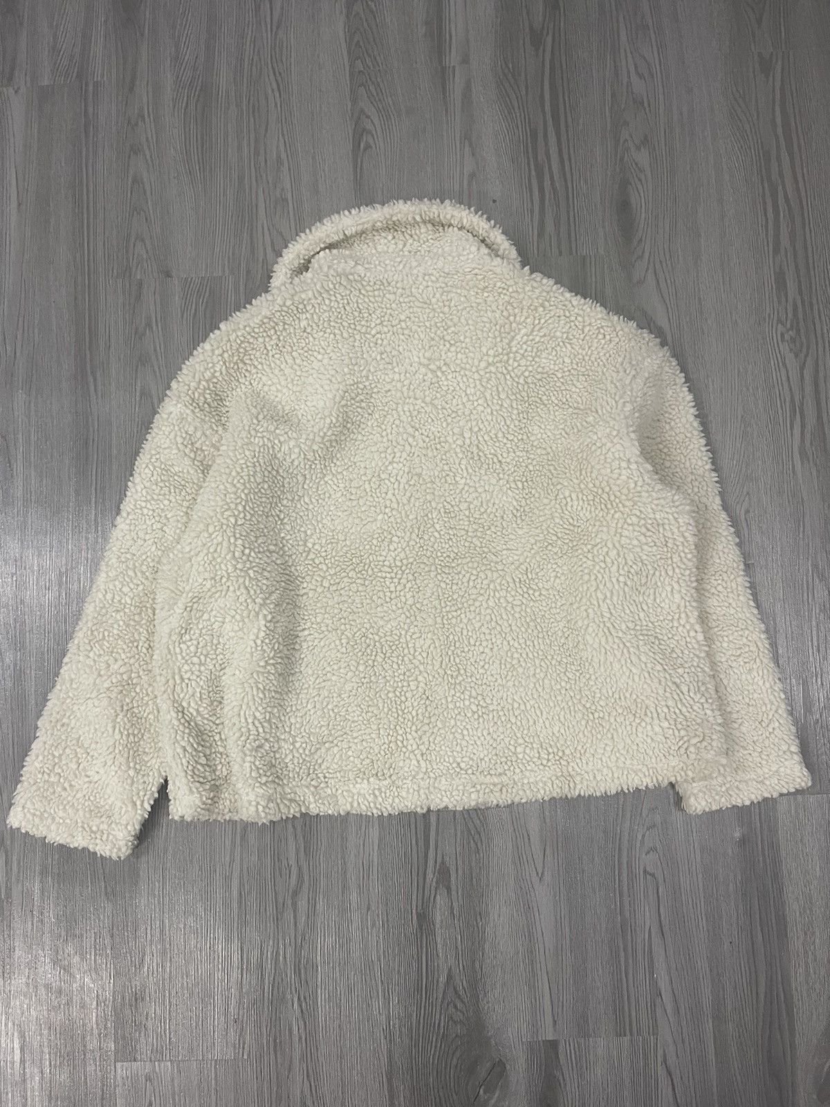 Nike Sherpa Chest Swoosh Cropped Jacket Size XL / US 12-14 / IT 48-50 - 9 Thumbnail