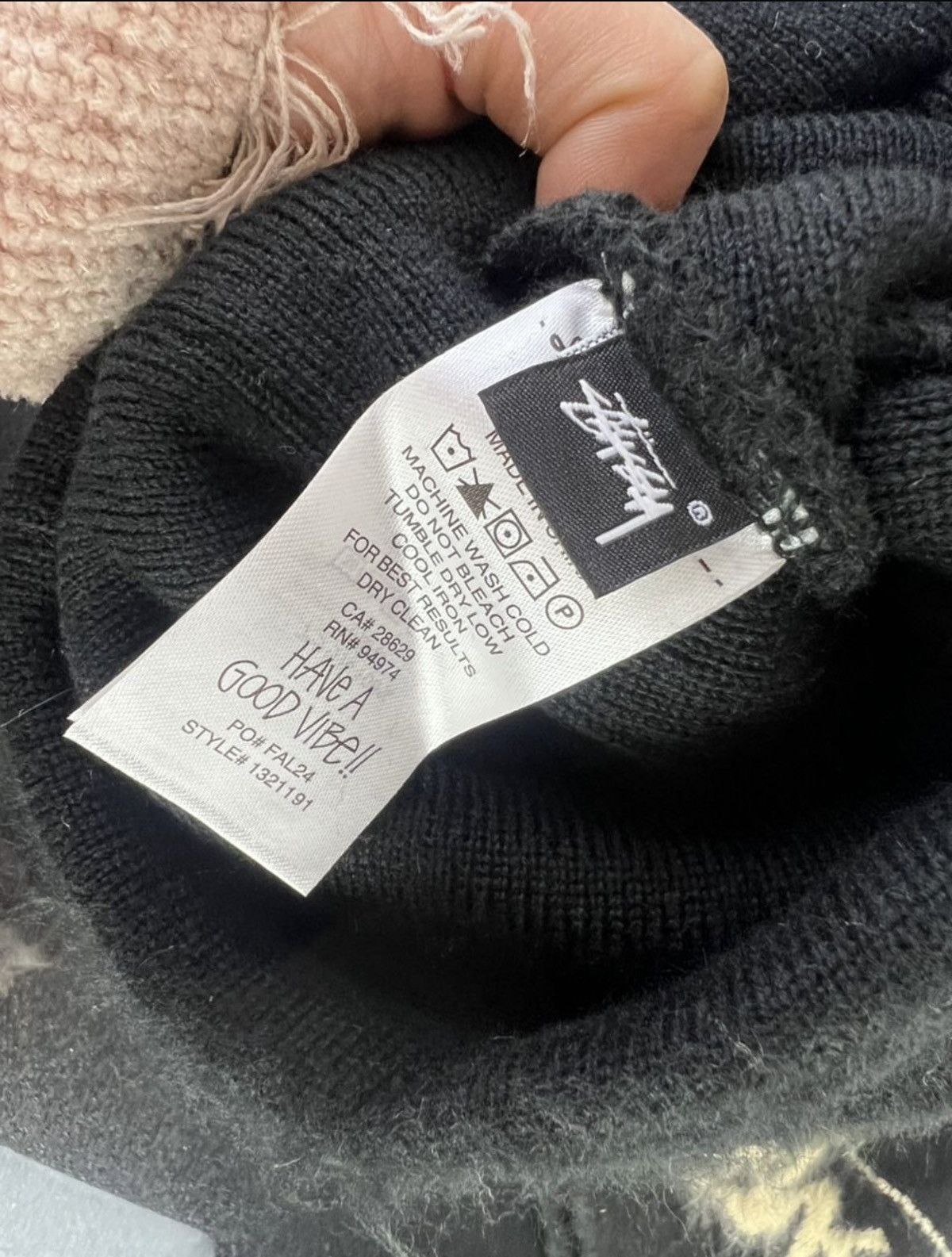 Stussy Stussy brushed out skullcap black Size ONE SIZE - 2 Thumbnail