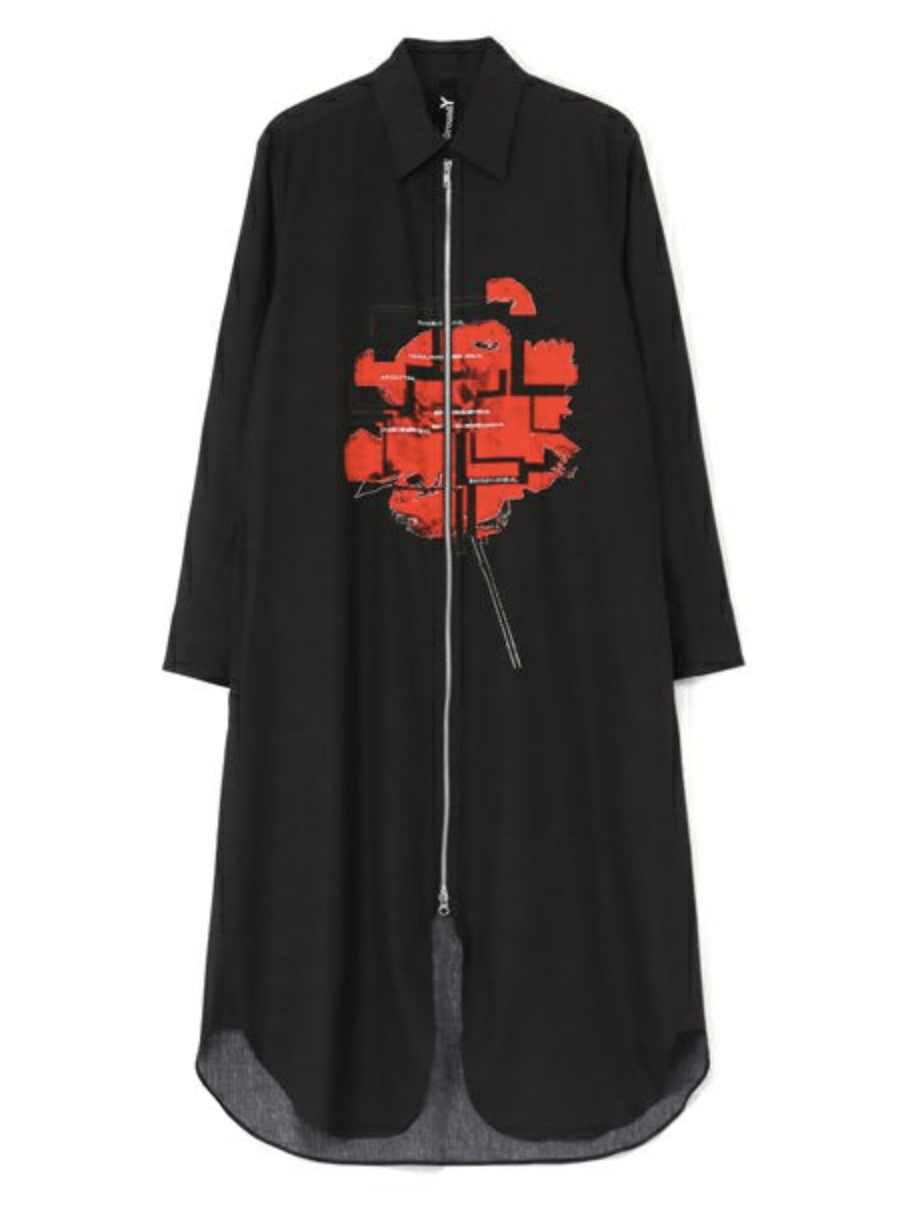 Yohji Yamamoto Ground Y - Cotton Broad Long Shirt Dress