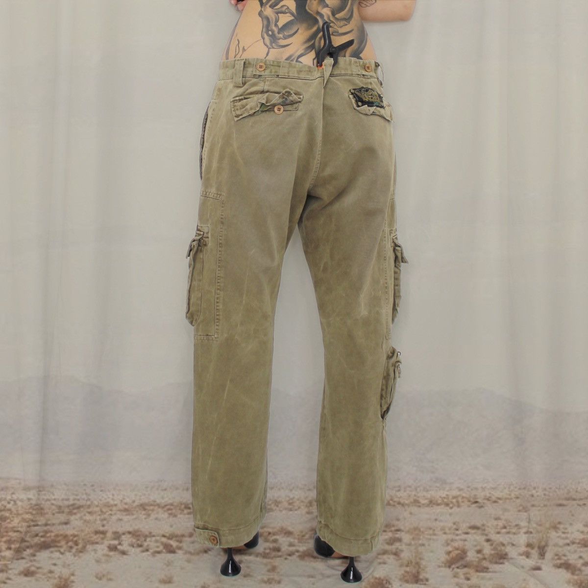 Vintage 🥑KHAKI BAGGY PANTS🥑 Size US 32 / EU 48 - 3 Thumbnail