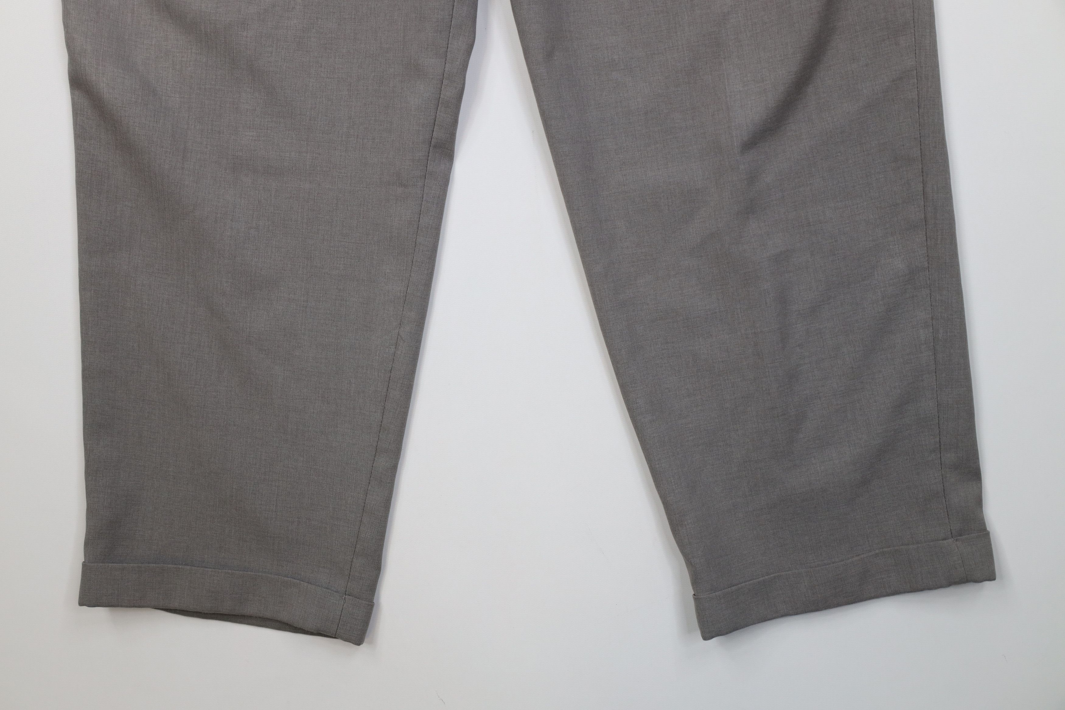 Levi's Vintage 90s Levis Pleated Wide Leg Chino Pants Trousers Gray Size US 34 / EU 50 - 4 Thumbnail