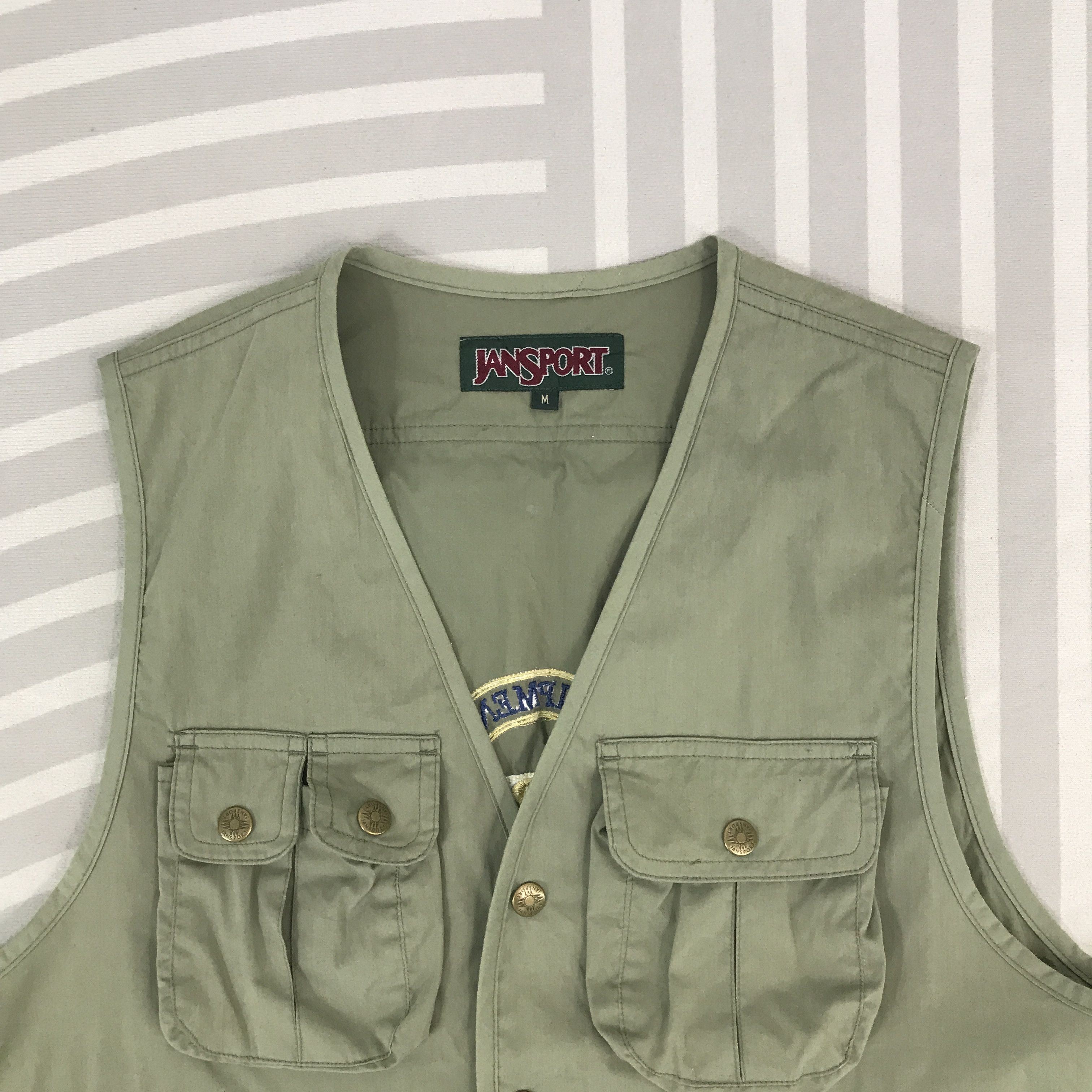 Jansport × Vintage Vintage Jansport Vest tactical pocket jacket Size US M / EU 48-50 / 2 - 2 Thumbnail