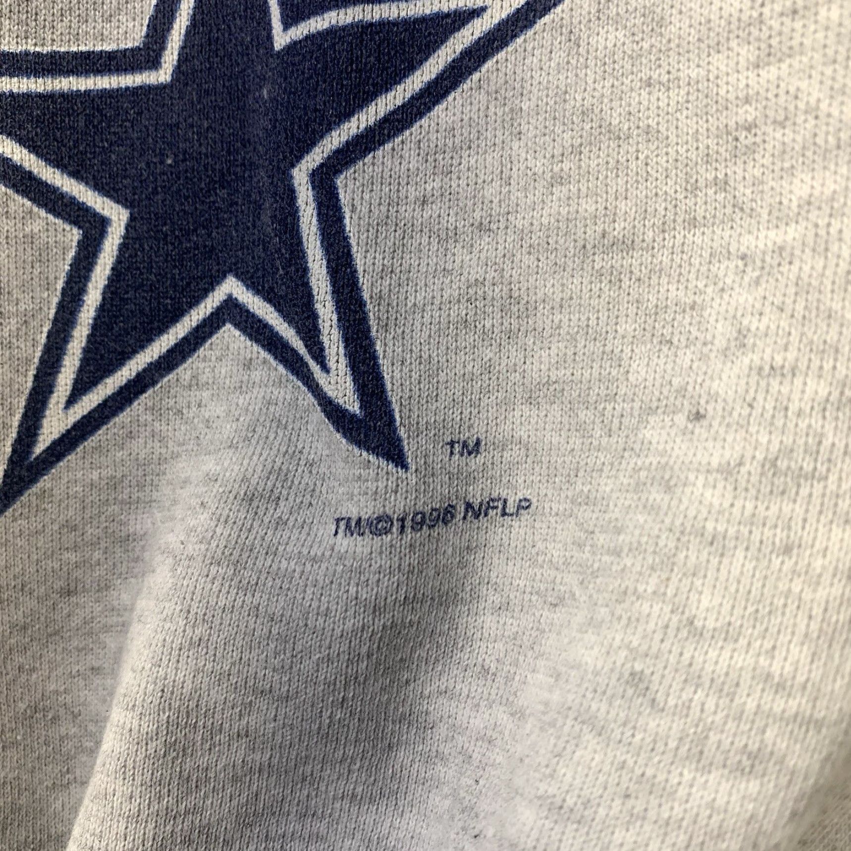 Logo Athletic VINTAGE All Out Fan! Dallas Cowboys Sweatshirt Men's Large Gray Athletic Crewneck Fleece Long Sleeve Sportswear 00s Size US L / EU 52-54 / 3 - 5 Thumbnail