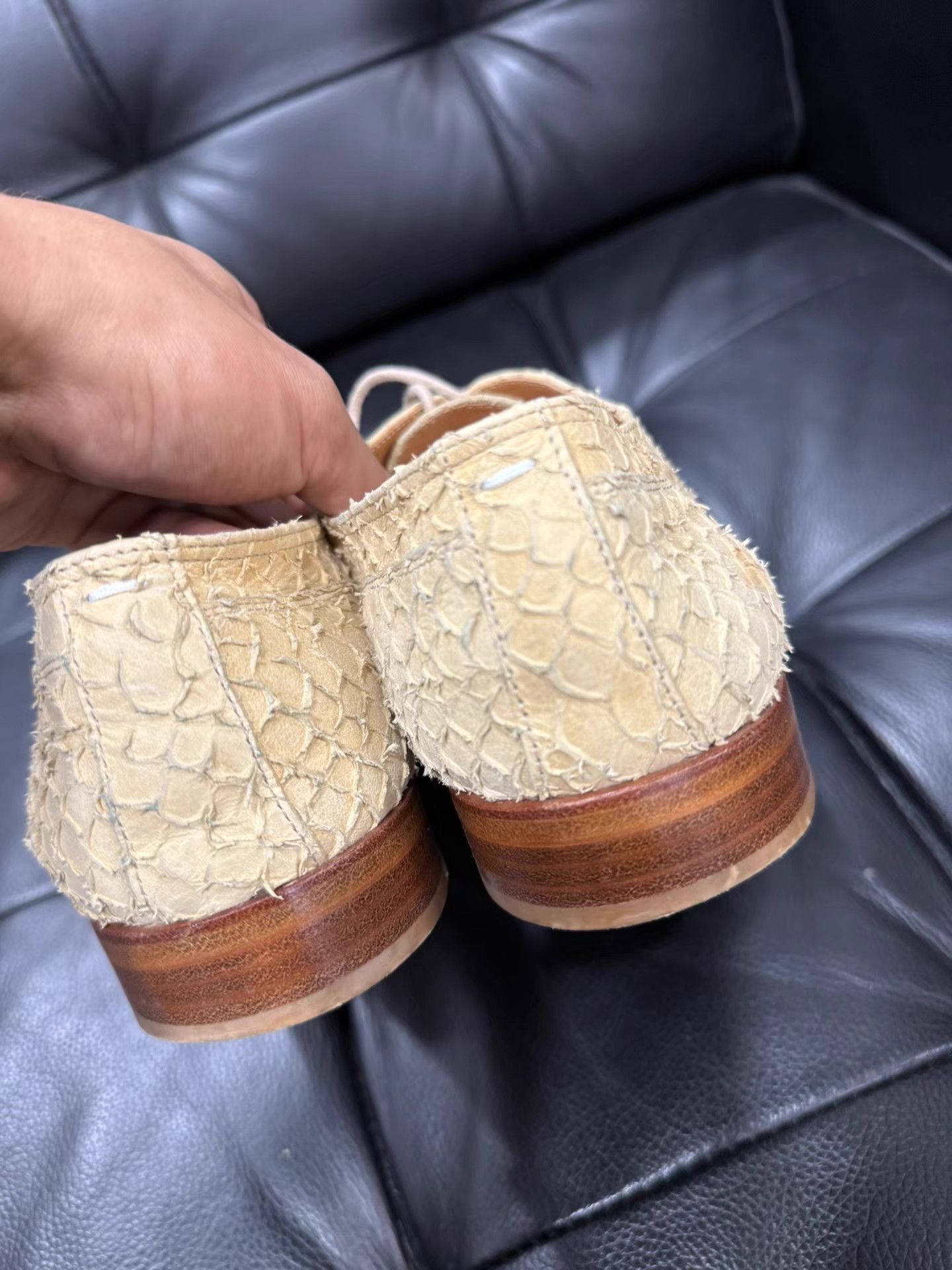 Maison Margiela Maison Margiela Vintage Python Skin Derby Shoes K20 Size US 6.5 / EU 39-40 - 6 Thumbnail