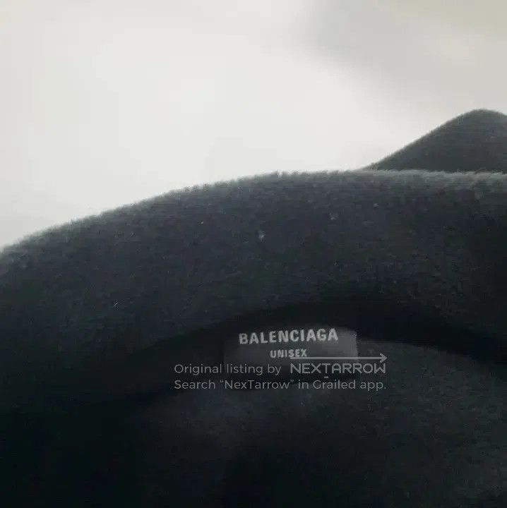 Balenciaga Balenciaga Black Logo Embroidered Oversized Sweatshirt. Size US L / EU 52-54 / 3 - 1 Thumbnail