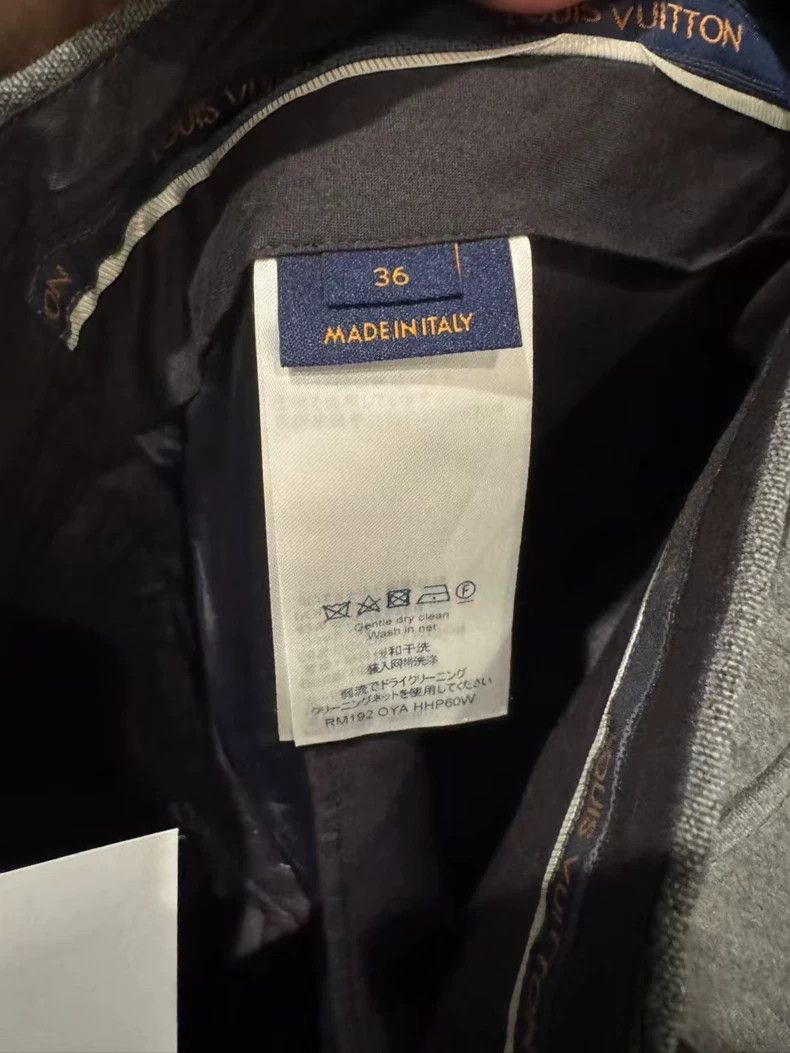 Louis Vuitton Louis Vuitton Wool trousers with pleated cuffs pants Size US 36 / EU 52 - 4 Thumbnail
