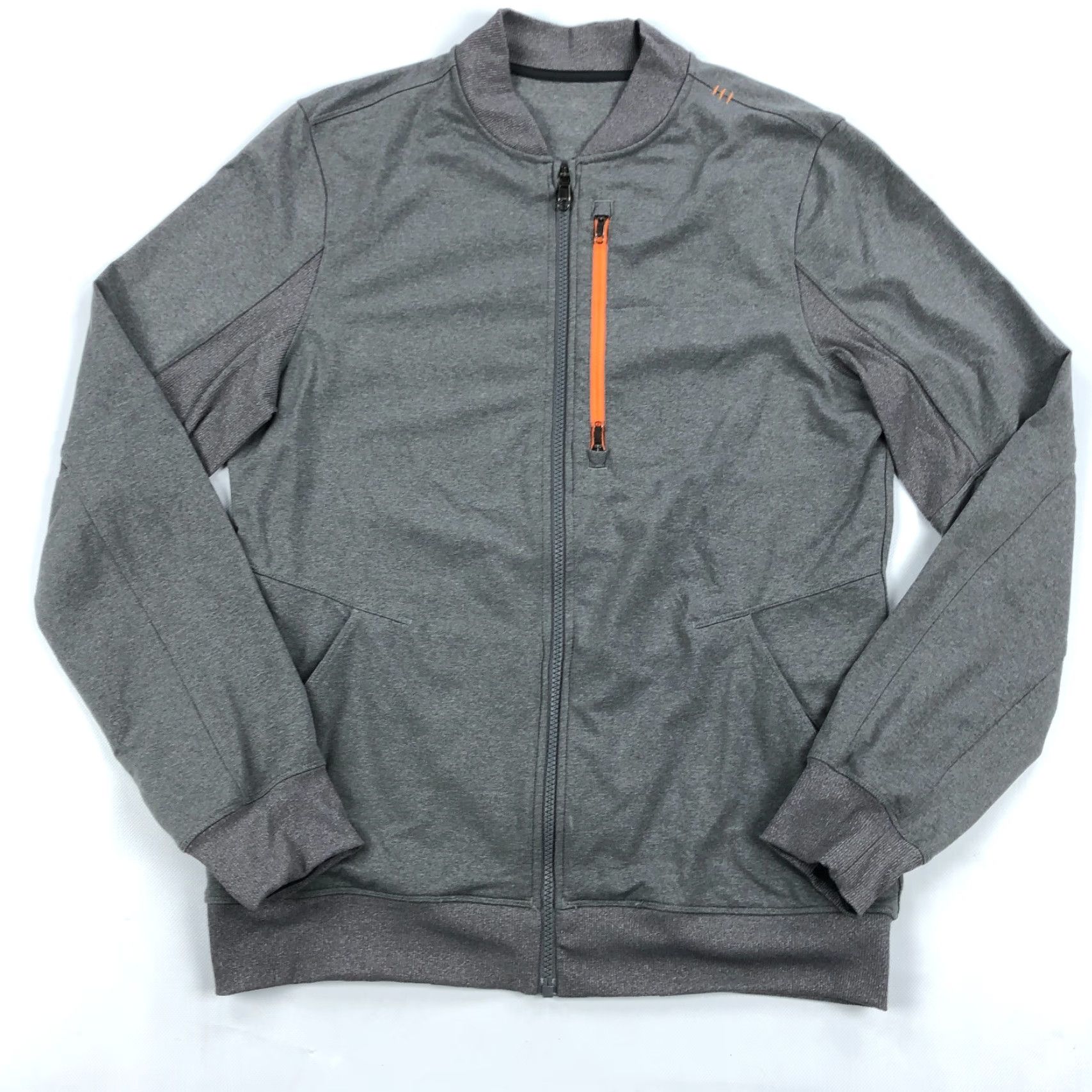 Lululemon Lululemon Jacket Mens M Heathered Gray Polyester Blend Zip Activewear Dark Gray Six Pack Size US M / EU 48-50 / 2 - 2 Thumbnail