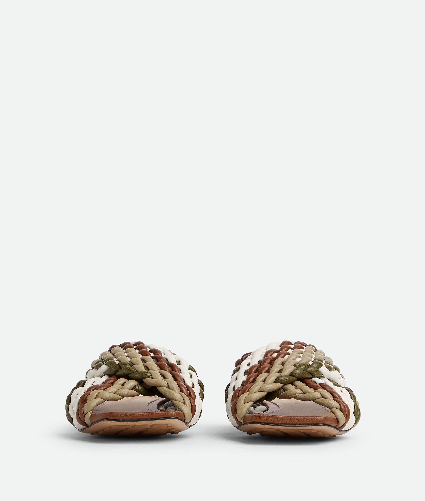 Bottega Veneta o1loc1c0125 729711 Canalazzo Flat Sandals in Multicolor Size US 8 / IT 38 - 2 Thumbnail