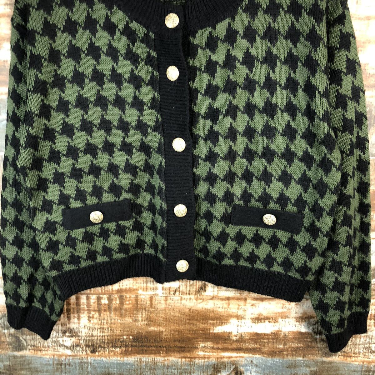 Homespun Knitwear × Japanese Brand Still Life japan Green cardigan Knitwear #A1554 Size M / US 6-8 / IT 42-44 - 6 Thumbnail