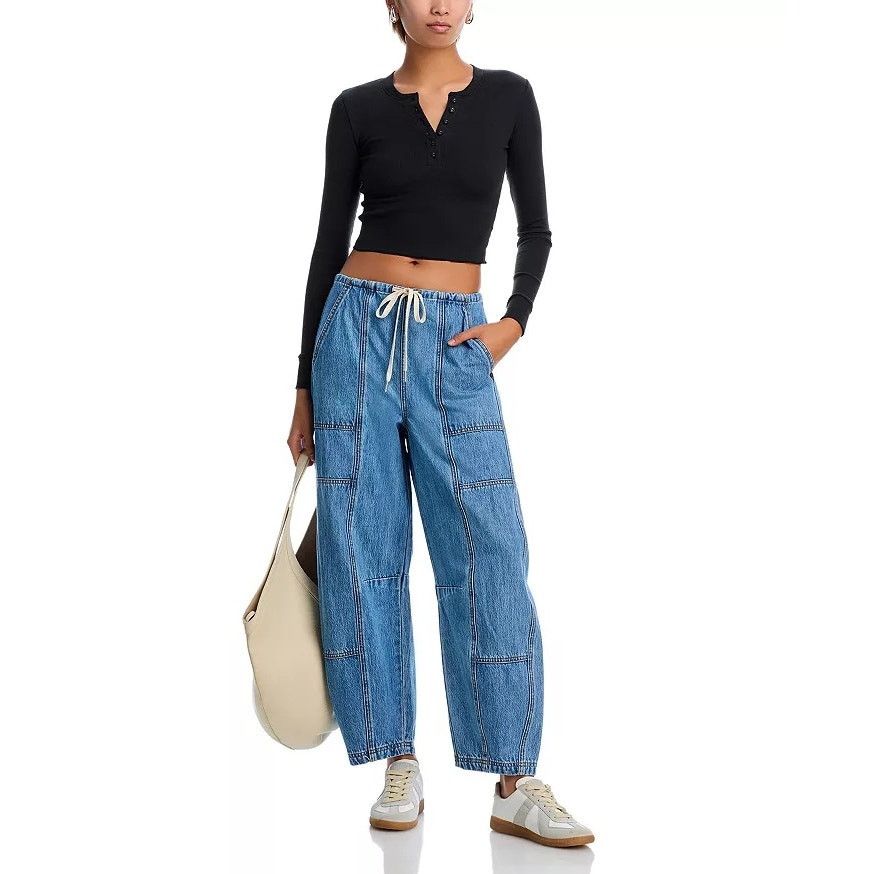 BLANKNYC BlankNYC Women Fan Mail Low Rise Barrel Leg Jeans Size S Size 28" / US 6 / IT 42 - 4 Thumbnail
