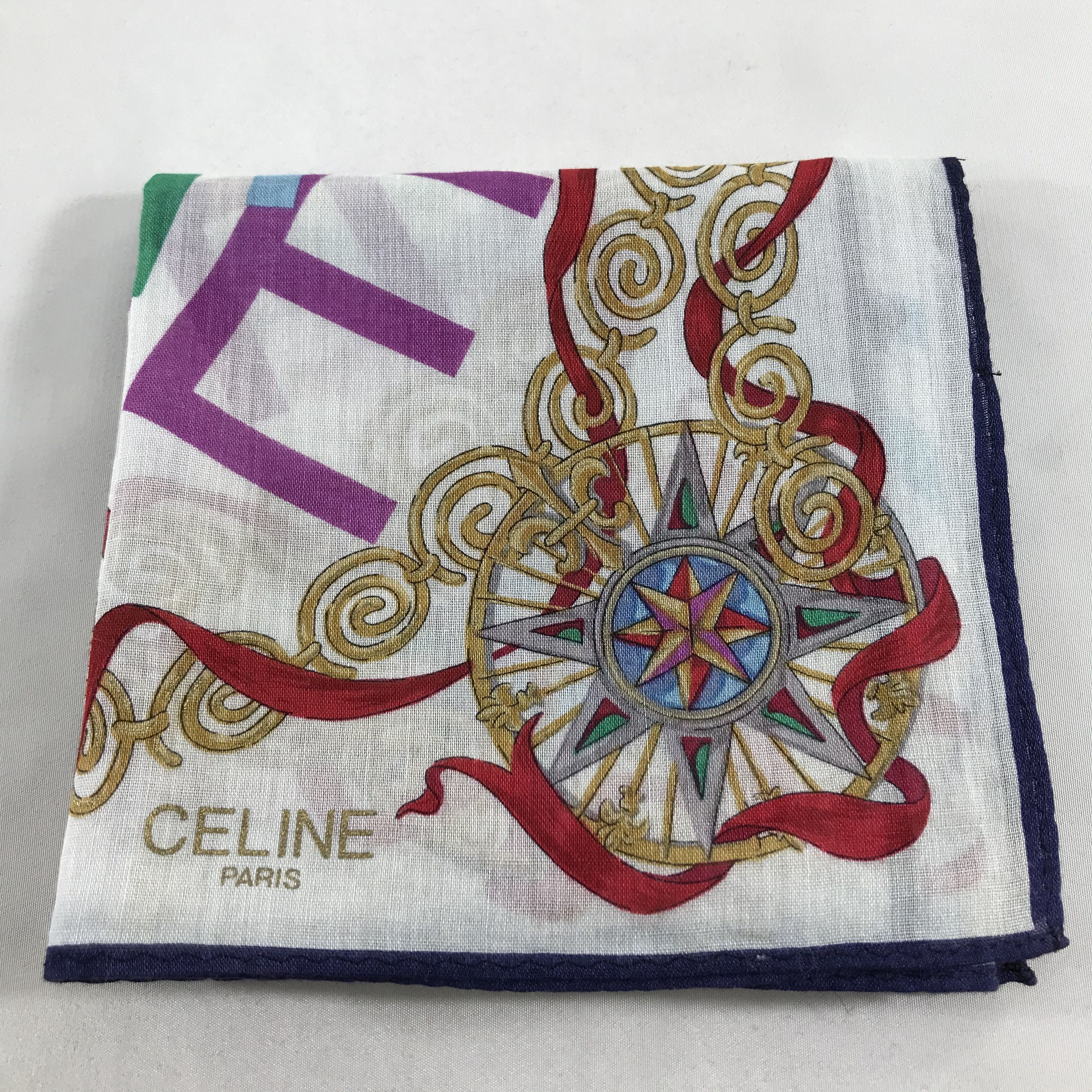 Celine Celine Handkerchief Neckerchief Bandana H84 Size ONE SIZE - 5 Thumbnail