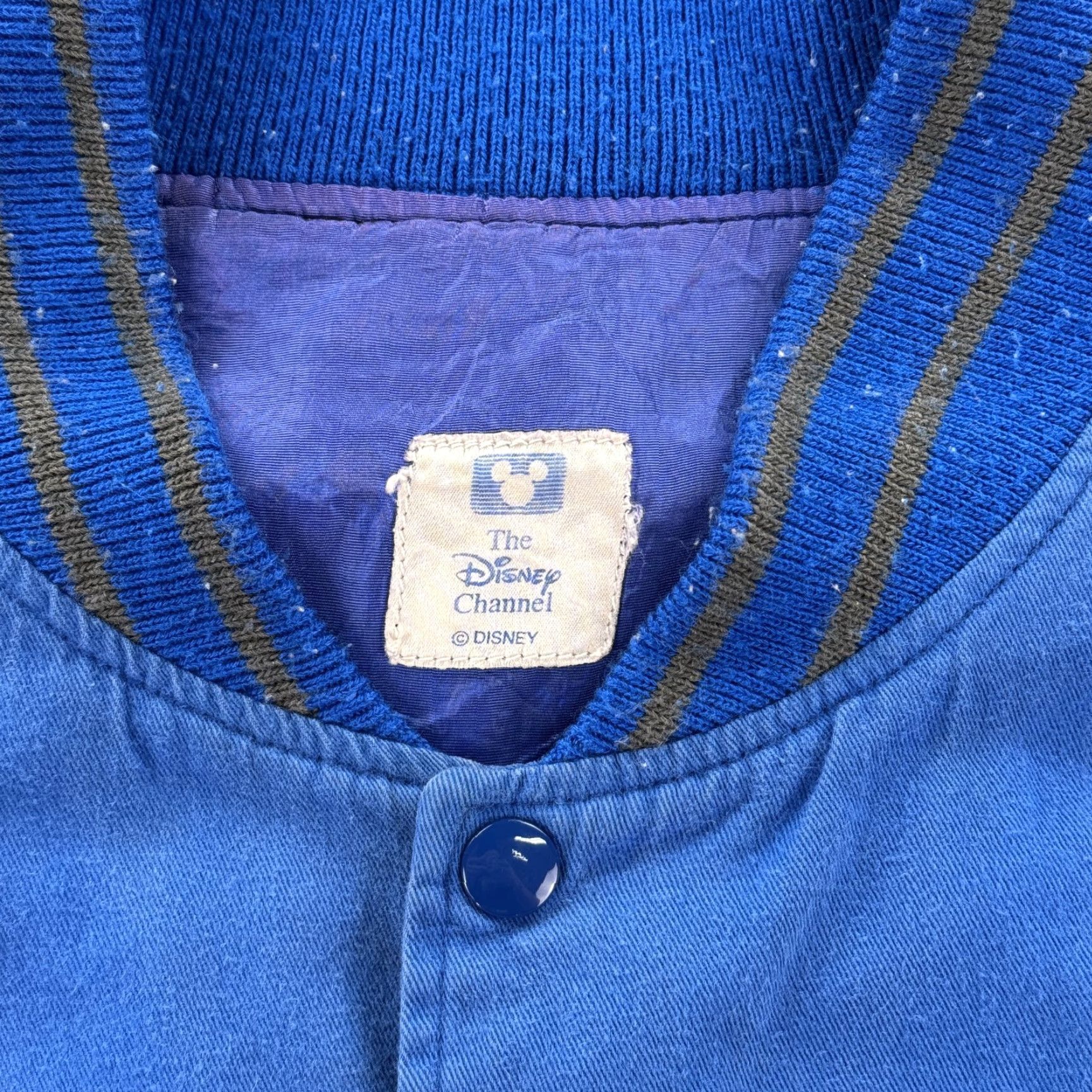 Disney VINTAGE Disney Jacket Mens L Blue Goofy Baseball Grand Slam Varsity 90s USA Mens L Blue Goofy Baseball 90s Disney Channel Grand Slam varsity jacket Size US L / EU 52-54 / 3 - 3 Thumbnail