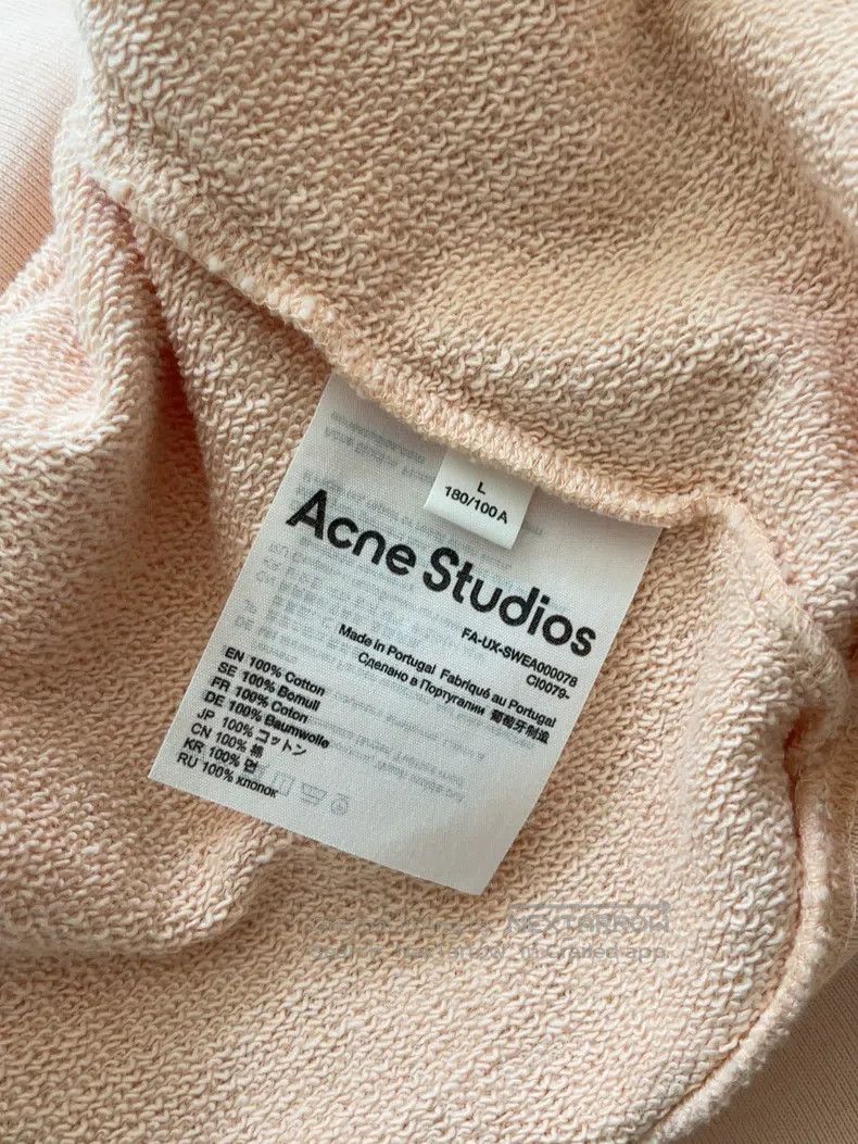 Acne Studios Acne Studios Face Expression Pink Smiley Hooded Sweatshirt Size US L / EU 52-54 / 3 - 4 Thumbnail
