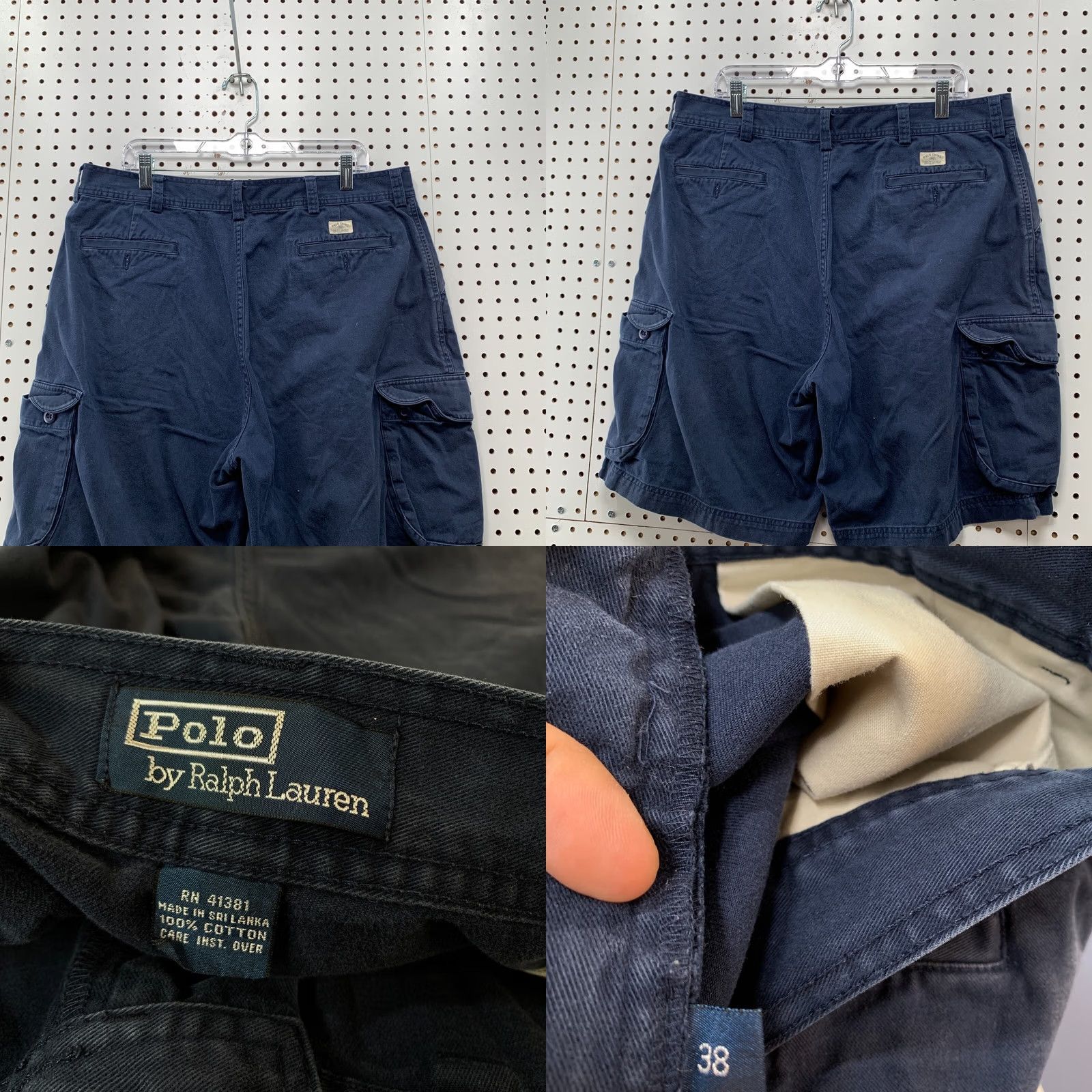 Polo Ralph Lauren Polo Ralph Lauren Cargo Shorts Mens Navy Blue 36x10 Casual Cargo Utility Shorts Mens Size US M / EU 48-50 / 2 - 8 Thumbnail