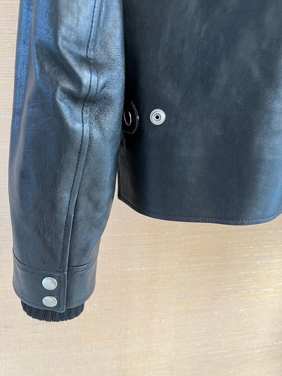 Saint Laurent Paris Shearling Collar Leather Jacket in Black Size US S / EU 44-46 / 1 - 18 Thumbnail
