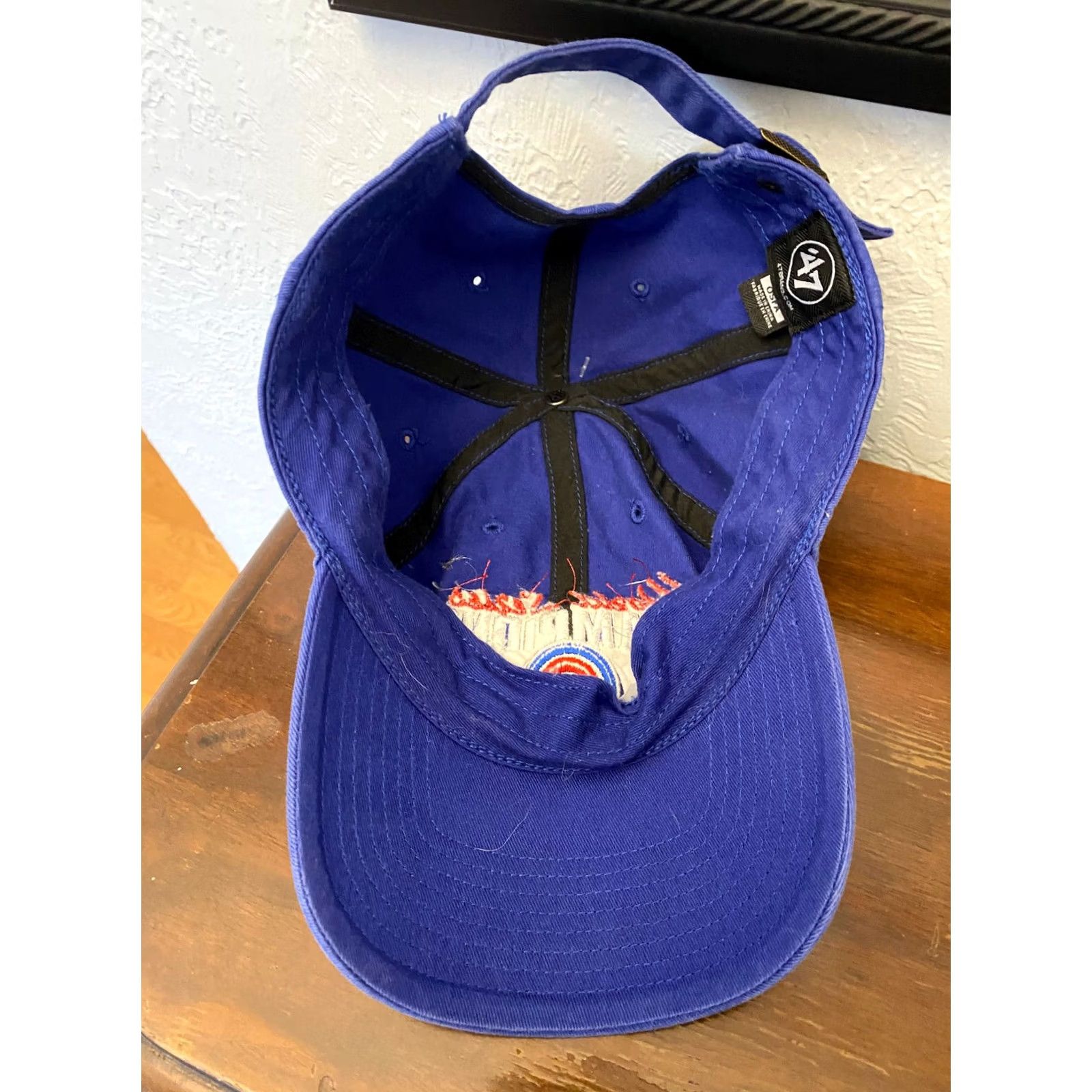 Vintage VINTAGE Chicago Cubs World Series Champions 2016 MLB 47 Hat Adjustable Strapback OS Mens Size ONE SIZE - 2 Thumbnail