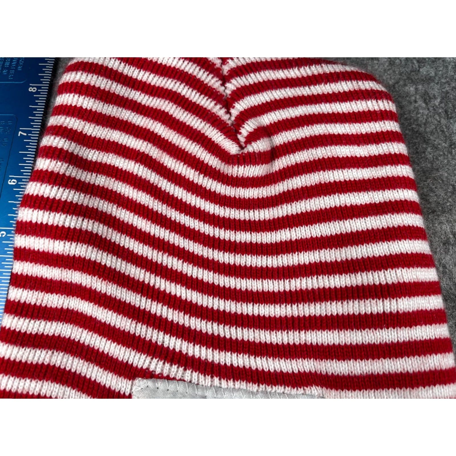Vintage Love Your Melon Ronald McDonald House Charities Beanie Toque Unisex Adults OS Red Stripe Knit Acrylic Hat/Cap Logo Knit Beanie Size ONE SIZE - 3 Thumbnail
