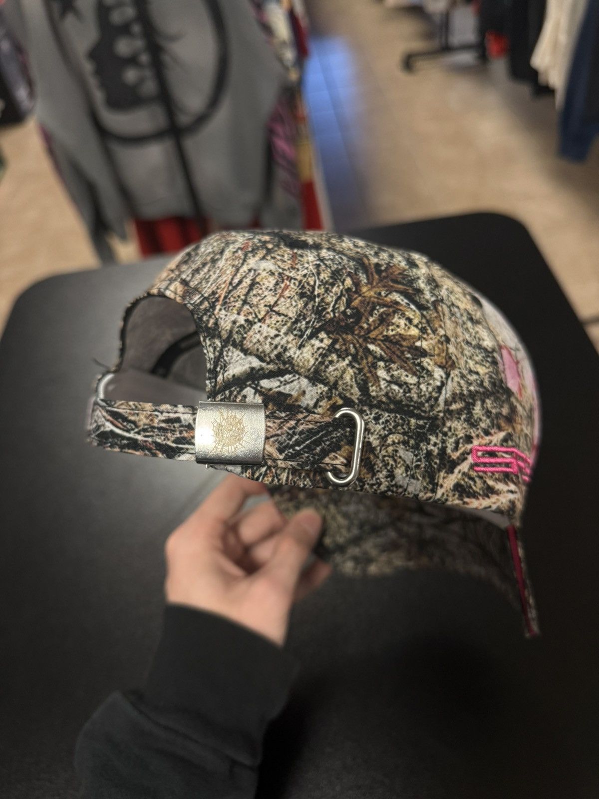 Sp5der SP5DER Camo SnapBack Hat “5” Pink Camo New Size ONE SIZE - 9 Thumbnail