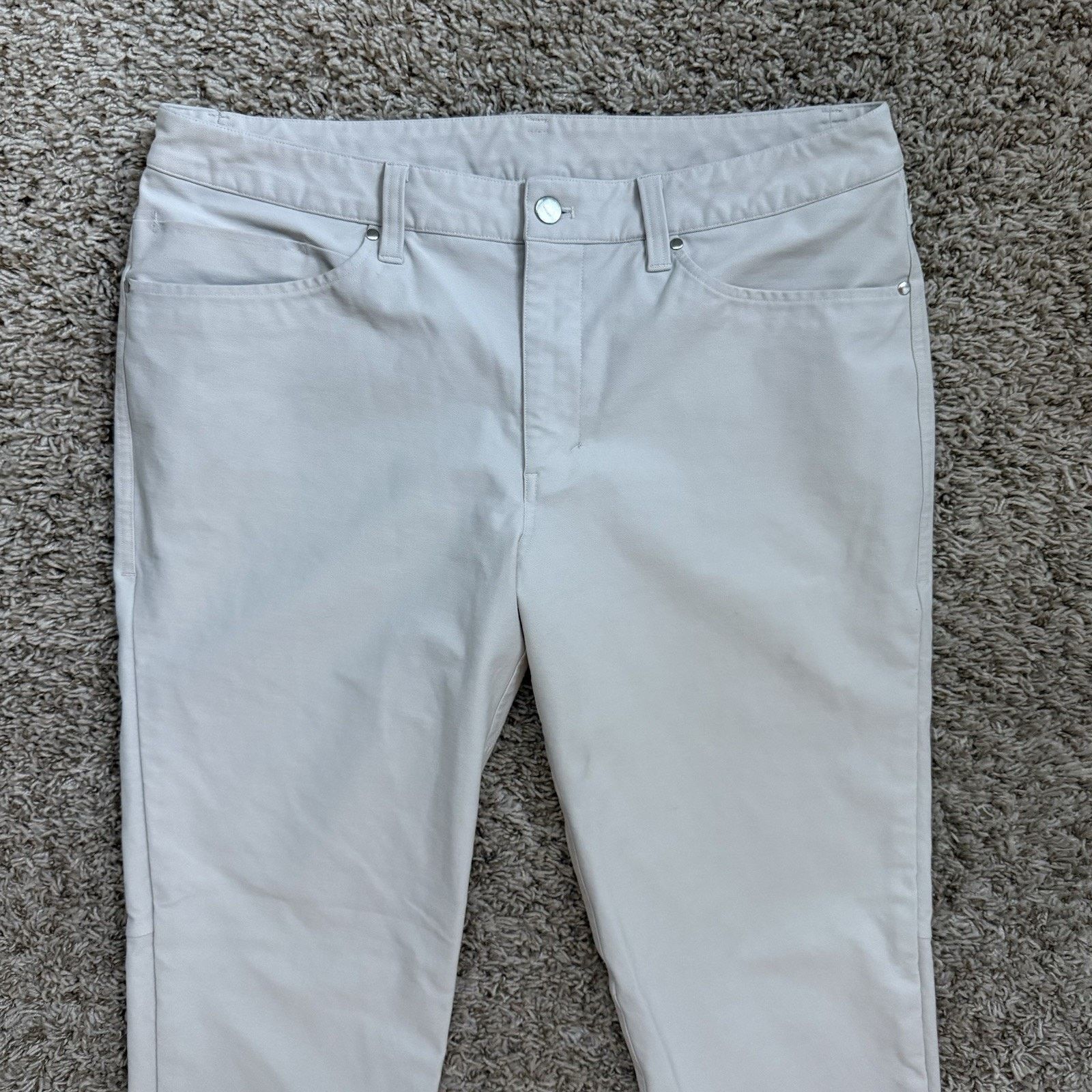 Lululemon LuluLemon 5 Pocket ABC Pants Athletic Cream Off White 34 Size US 34 / EU 50 - 7 Thumbnail