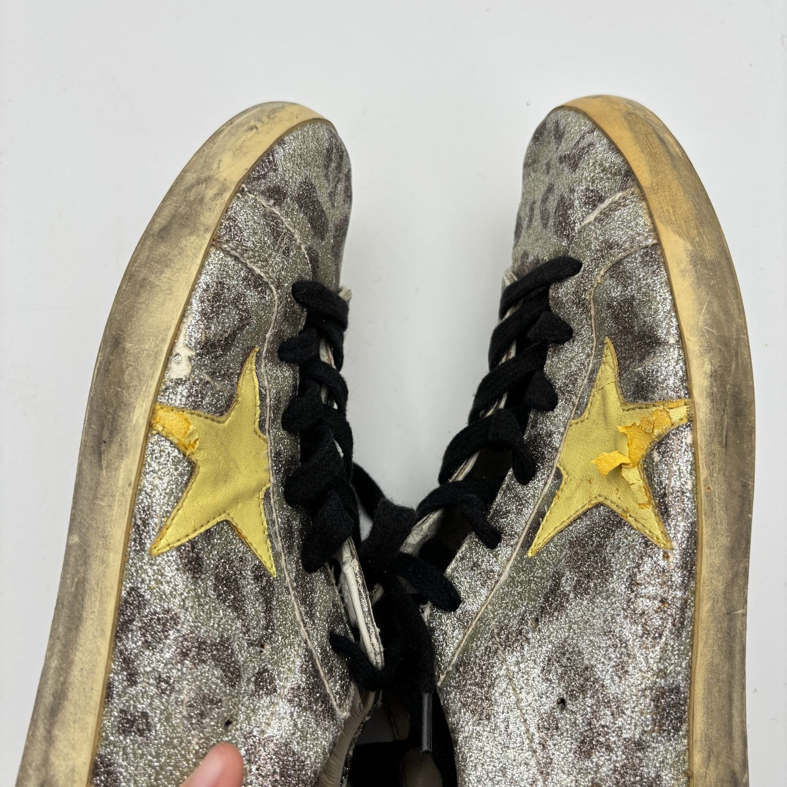 Golden Goose Golden Goose Superstar GGDB Glitter Leopard Sneakers 39 US 9 Size US 9 / IT 39 - 15 Thumbnail