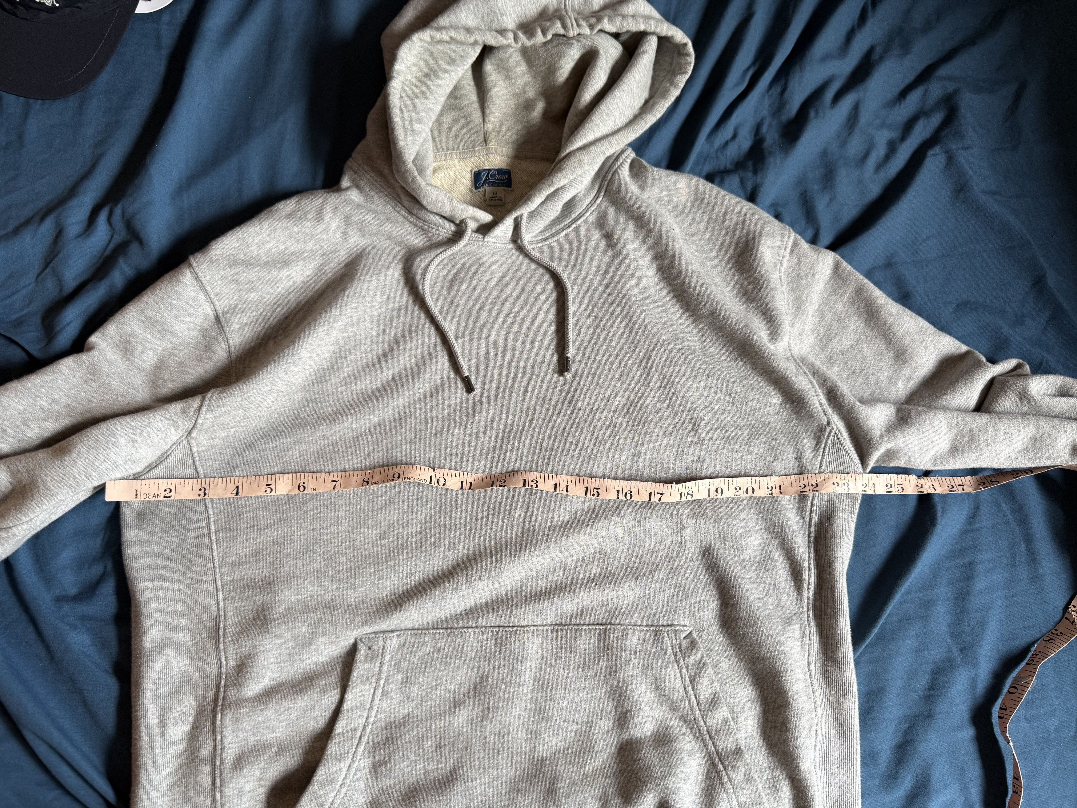 J.Crew J. Crew Garment-dyed hoodie sweatshirt GREY H4578 Medium Size US M / EU 48-50 / 2 - 2 Thumbnail