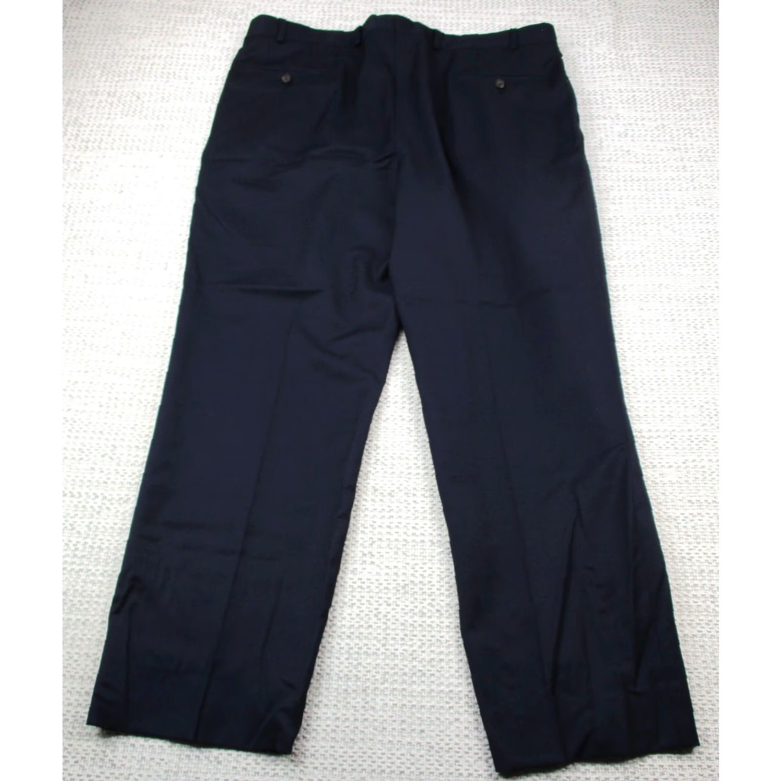 Ralph Lauren Lauren Ralph Lauren Pants Mens 38x30 Navy Blue Wool Pleated Dress Classic Fit Size US 38 / EU 54 - 2 Thumbnail