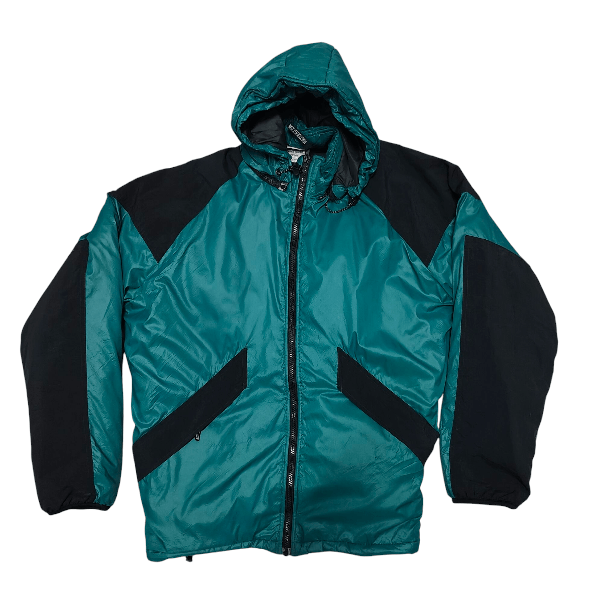 Japanese Brand × MasterPiece Masterpiece Pertex Green Black Puffer Jacket Size US L / EU 52-54 / 3 - 1 Thumbnail