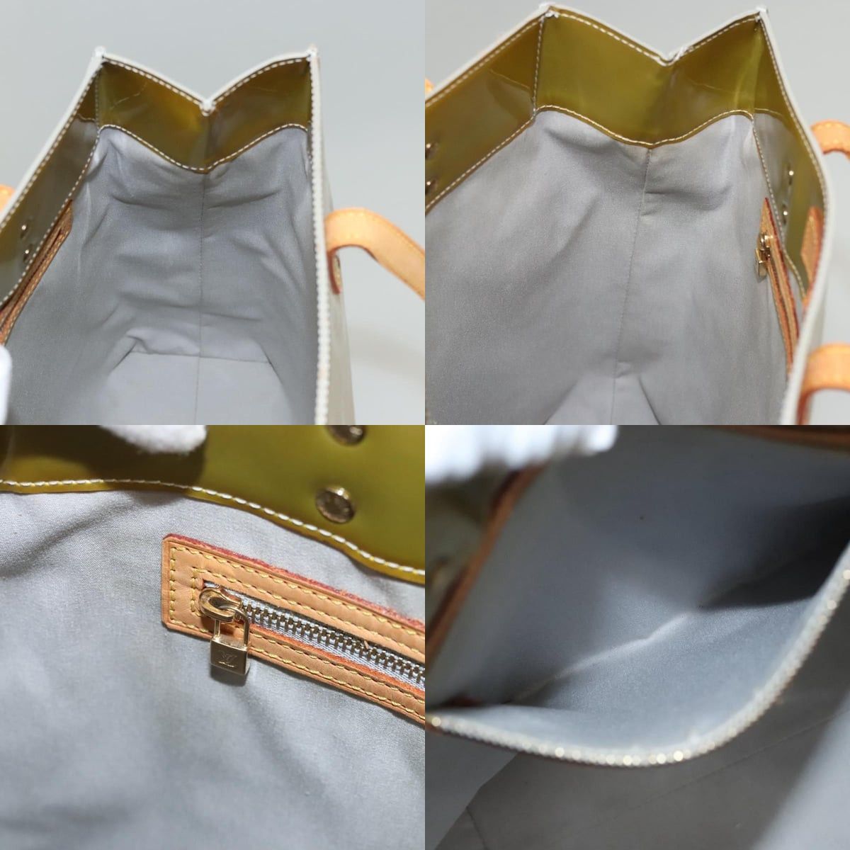 Louis Vuitton LOUIS VUITTON Monogram Vernis Reade MM Hand Bag Gris M91142 Size ONE SIZE - 12 Thumbnail