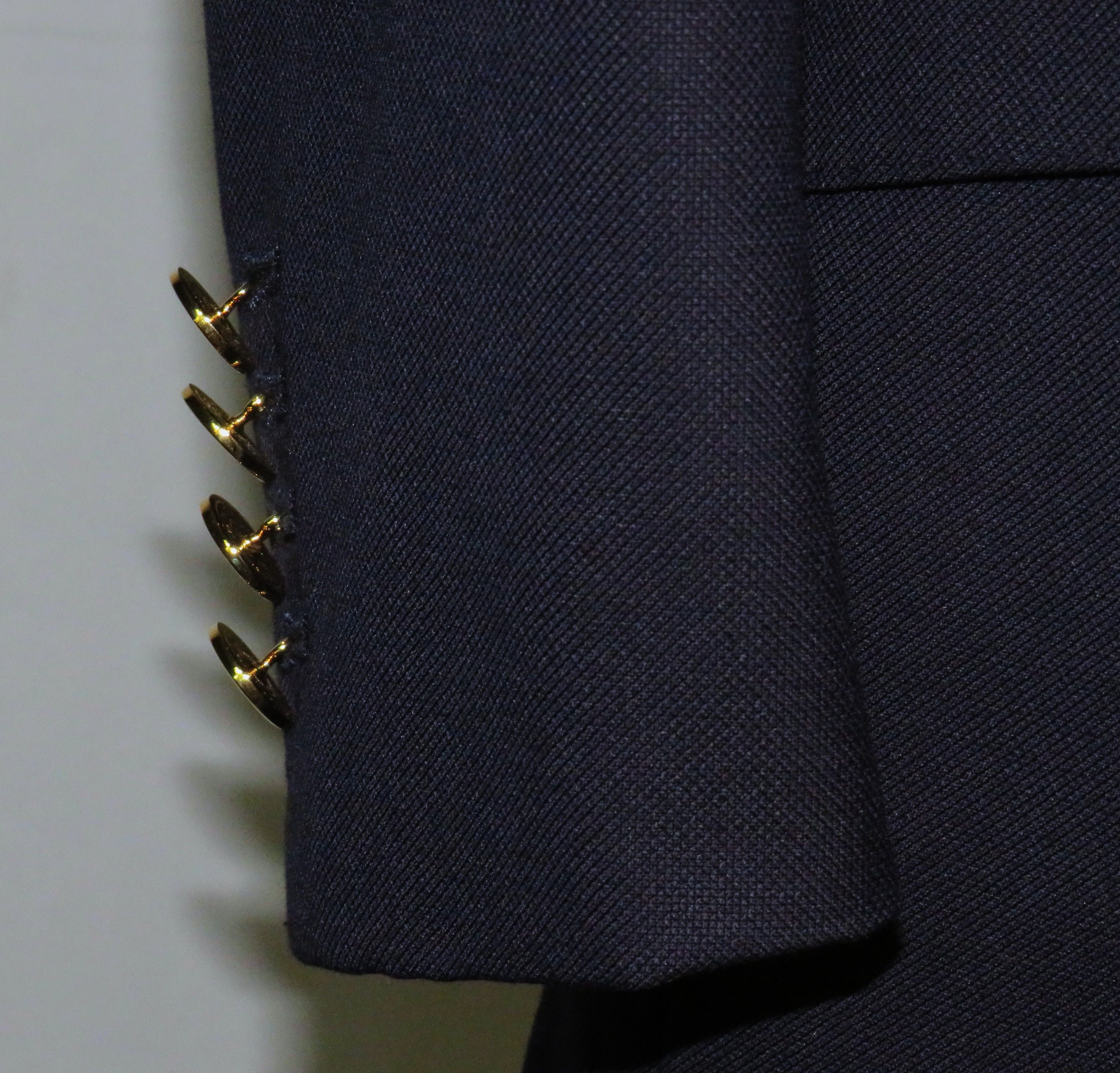 Other Alex Hitz Navy Gold Button Double Breasted Blazer 40S Size 40S - 10 Thumbnail