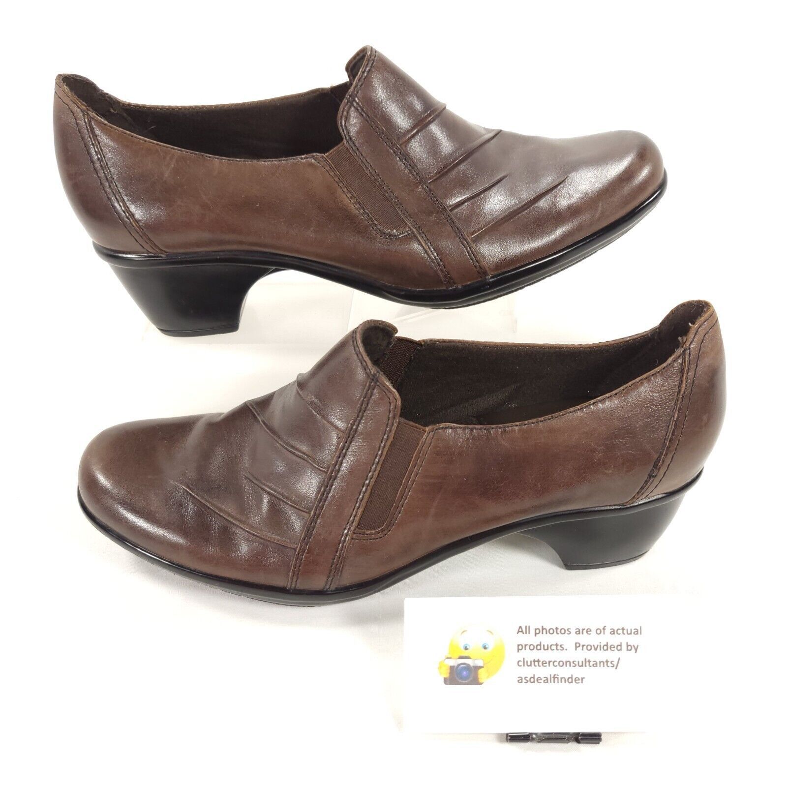 Clarks Clarks Partridge Block Heel Loafer Womens Size 8 89488 Brown Size US 8 / IT 38 - 5 Thumbnail