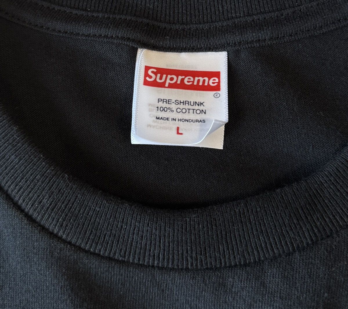 Supreme Supreme Stick Tee Black Size US L / EU 52-54 / 3 - 4 Thumbnail