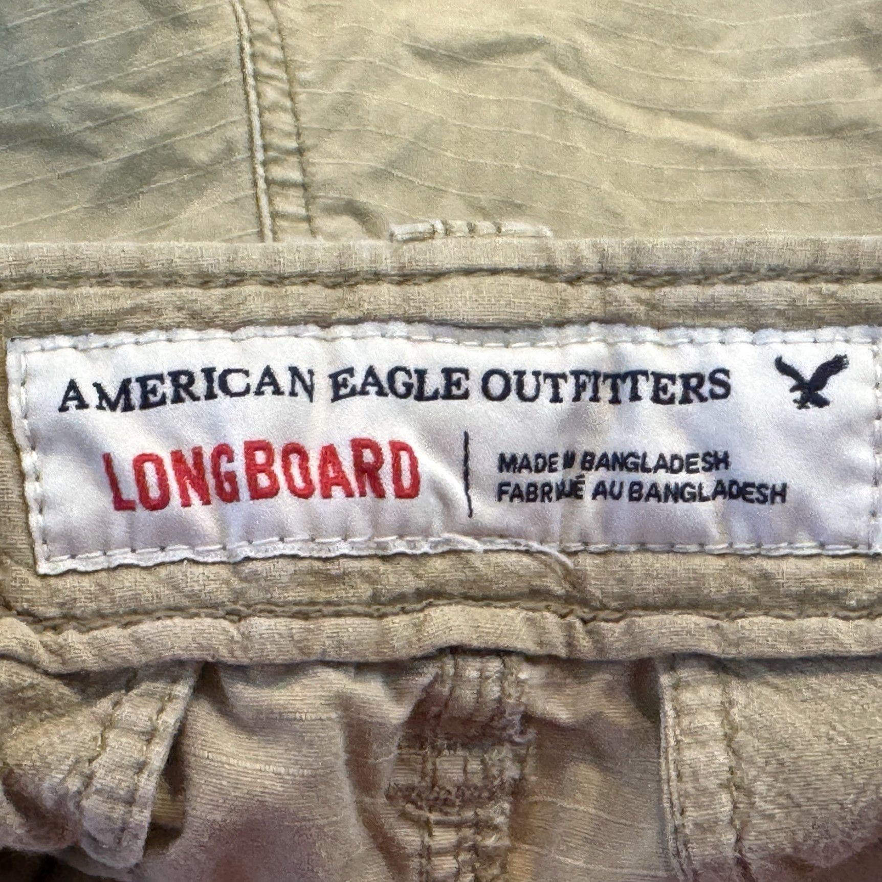 American Eagle Outfitters American Eagle Longboard Ripstop Cargo Shorts Mens 30 Light Khaki Tan Size US 30 / EU 46 - 5 Thumbnail