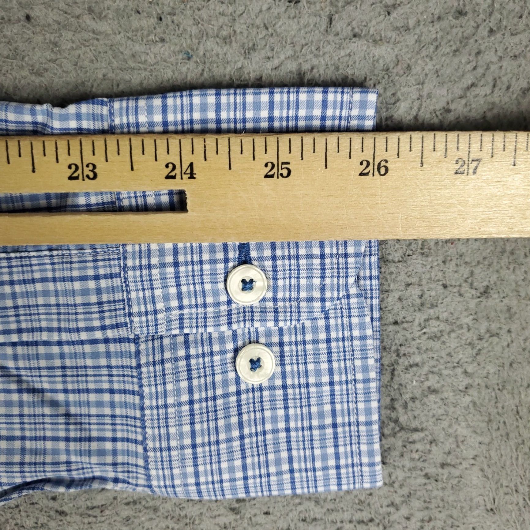 UNTUCKit UNTUCKit Shirt Mens 2XL Blue Plaid Nylon Button-Up Long Sleeve Casual Dress Shirt Adult Mens Featured Plaid Pattern Button Nylon Blue 2XL UNTUCKit Size US XXL / EU 58 / 5 - 6 Thumbnail