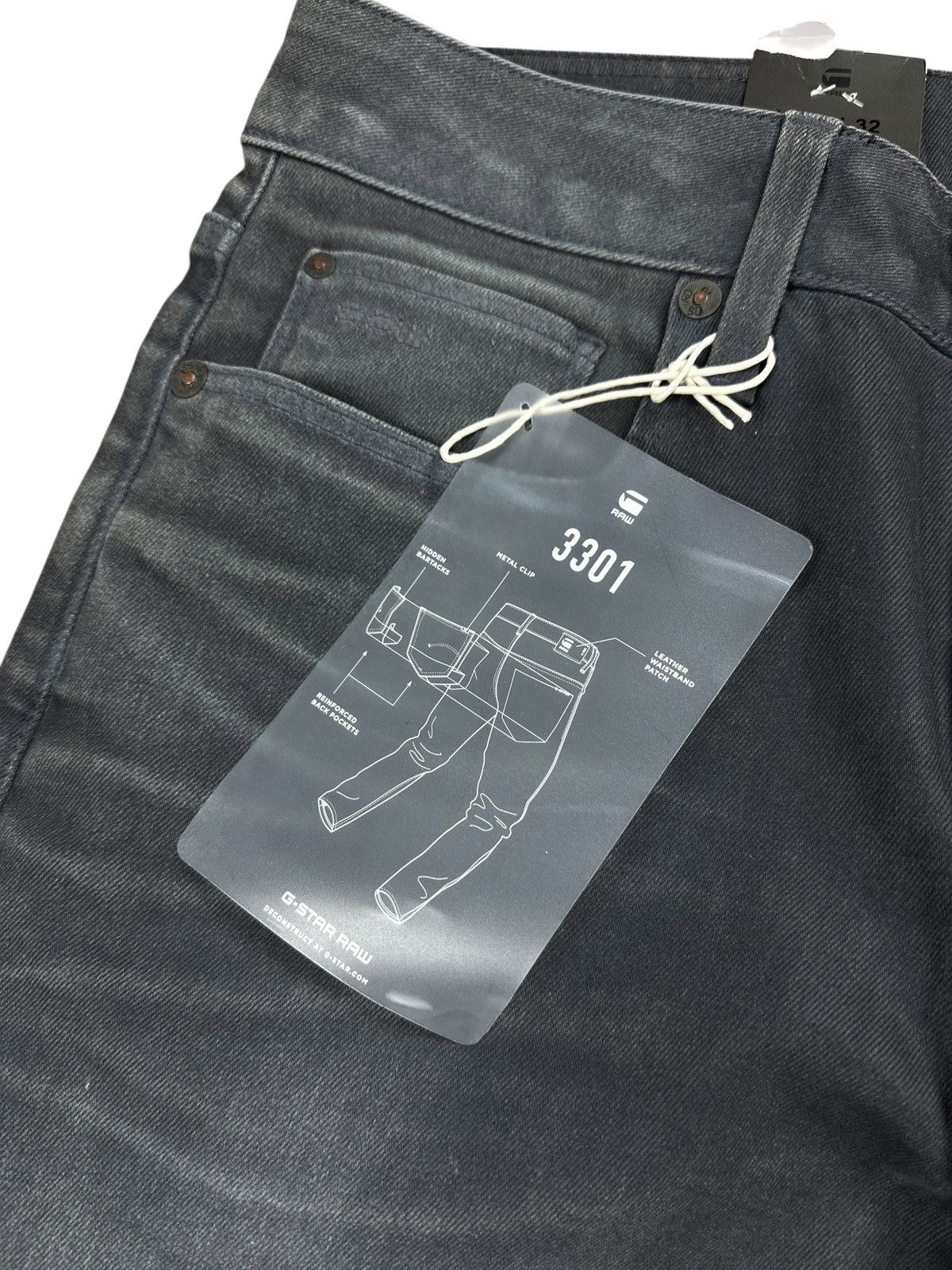G-Star NWT🏷️ G-Star Raw 3301 Slim Jeans Stretch Denim Pants W28 L32 Size US 28 / EU 44 - 4 Thumbnail