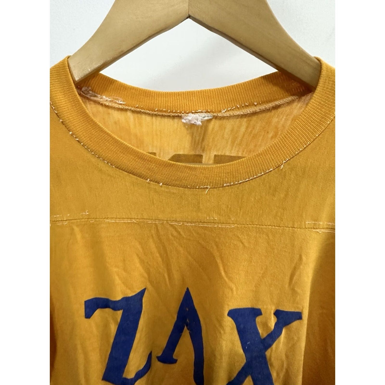Vintage VTG 70s Sorority Greek Life Theresa Paper Thin Football Jersey T-Shirt M USA Size US M / EU 48-50 / 2 - 6 Thumbnail