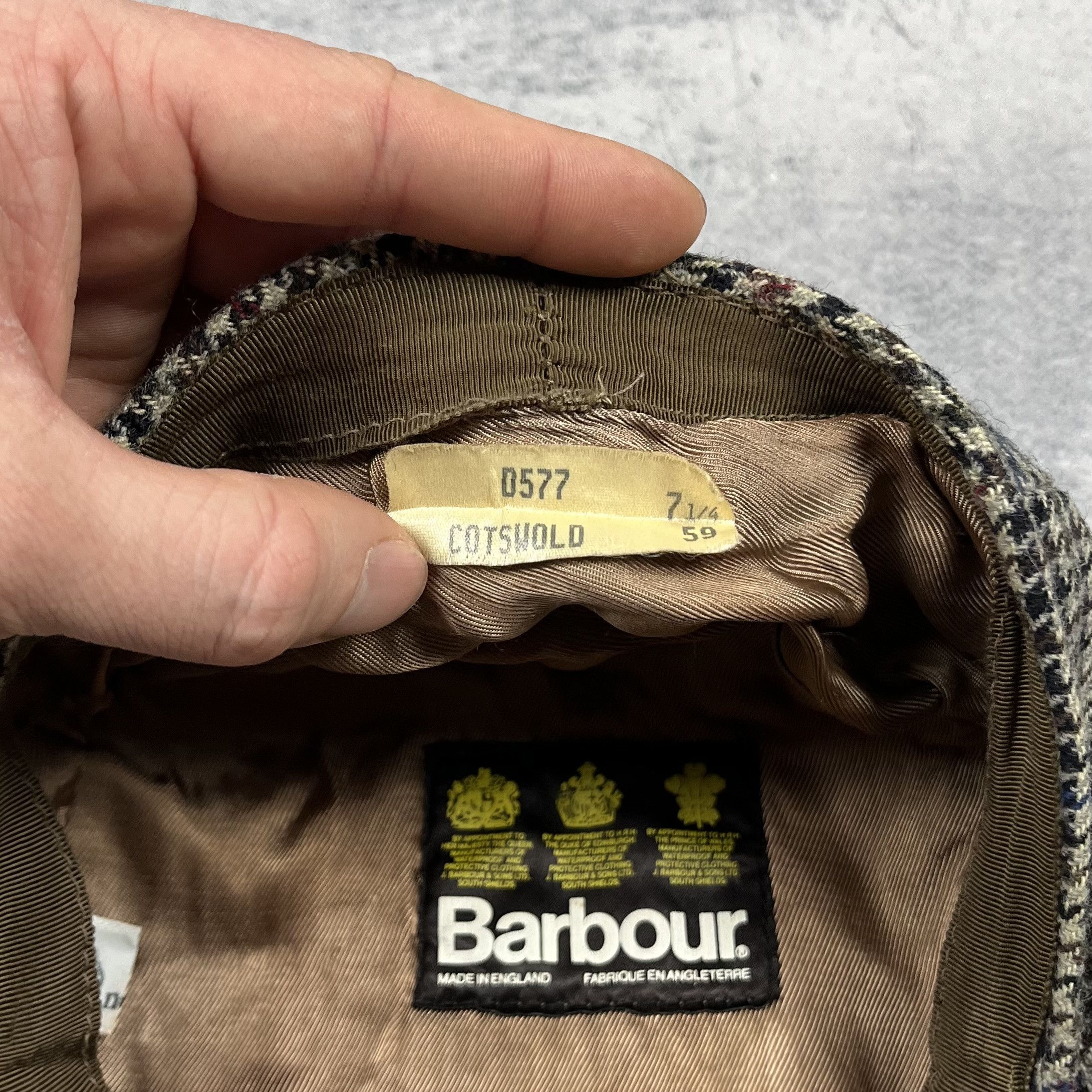 Barbour Vintage Barbour Wool Flat Cap 90’s Size ONE SIZE - 14 Thumbnail