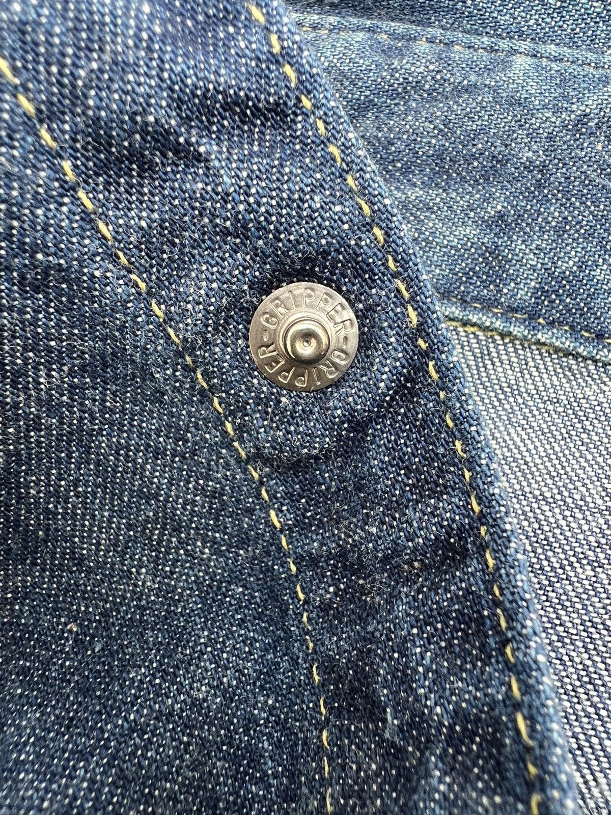 Levi's Vintage Clothing × Vintage Vintage 2000 LVC Levi’s Short Horn Denim Western Shirt Size US M / EU 48-50 / 2 - 22 Thumbnail