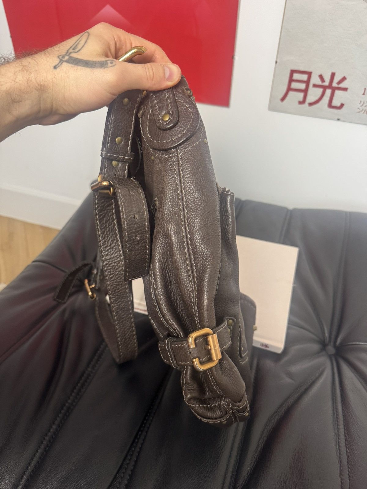 Chloe Chloé Paddington Shoulder Bag Designer Leather HighEnd Brown Size ONE SIZE - 6 Thumbnail