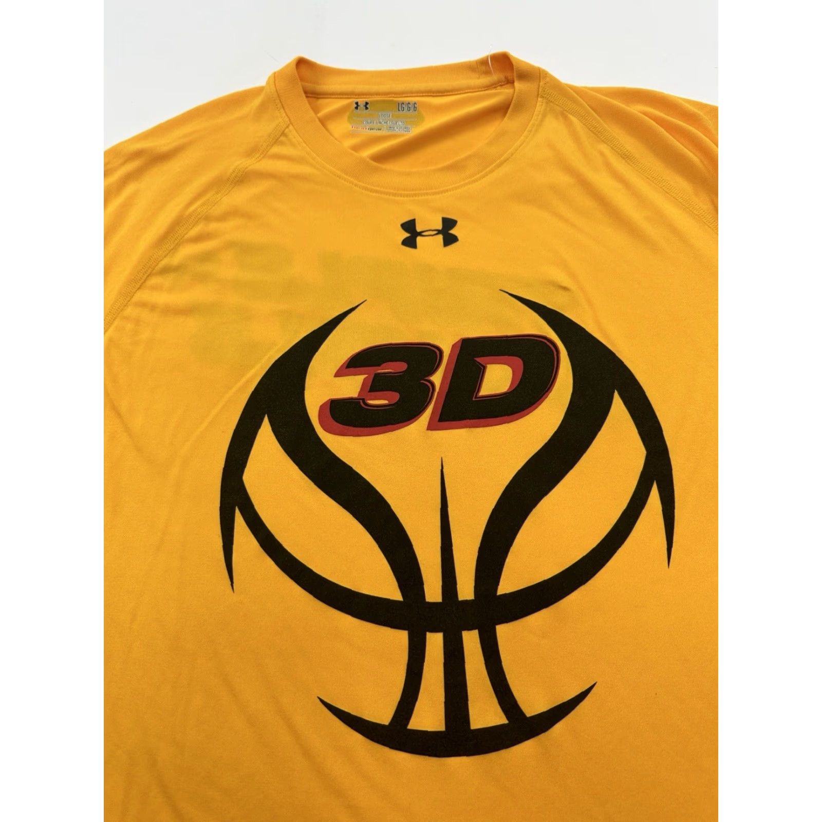 Under Armour Under Armour Shirt Mens L Yellow Triple Double Basketball Crew Neck Short Sleeve Graphic Print Size US L / EU 52-54 / 3 - 2 Thumbnail