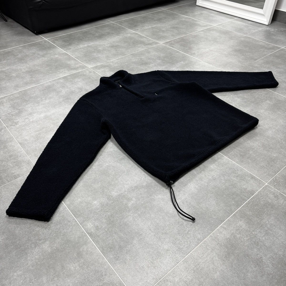 Yves Saint Laurent Rare Yves Saint Laurent YSL 1/3 Zip Fleece Jacket Navy Blue Size US XL / EU 56 / 4 - 4 Thumbnail