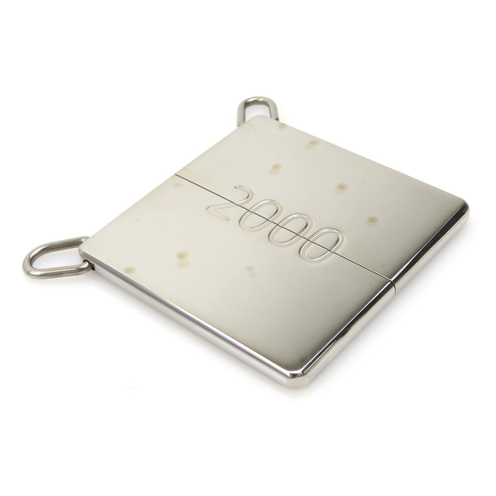 Hermes Hermes Hermès 2000 Pendant Necklace in Leather and Metal, Silver Black, Women's, e61209a Size ONE SIZE - 1 Thumbnail