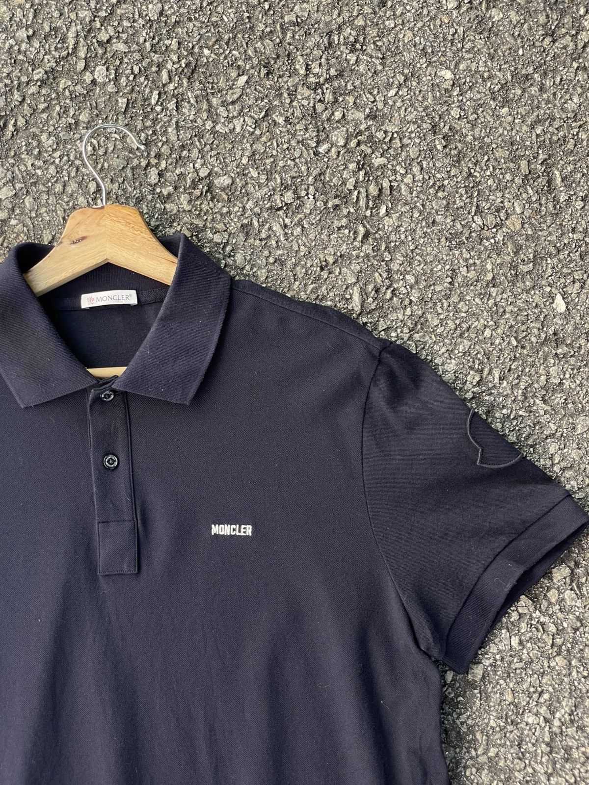 Moncler Moncler Stretch Polo Shirt Size US L / EU 52-54 / 3 - 1 Thumbnail