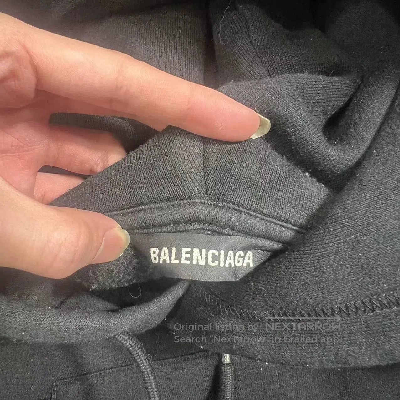 Balenciaga Balenciaga Black Hoodie. Size US XL / EU 56 / 4 - 3 Thumbnail