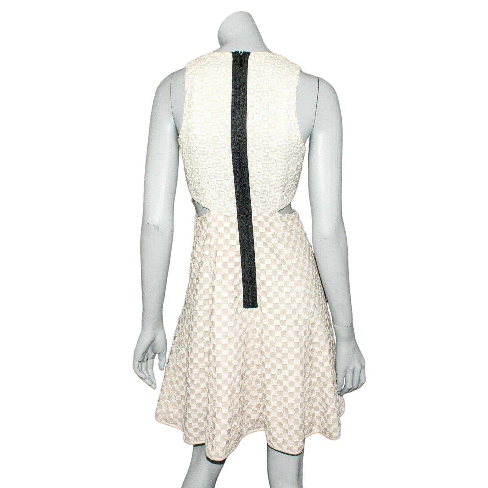 Tibi Tibi New York Side Cut out Dress Sleeveless Beige Knit layer Size S / US 4 / IT 40 - 5 Thumbnail