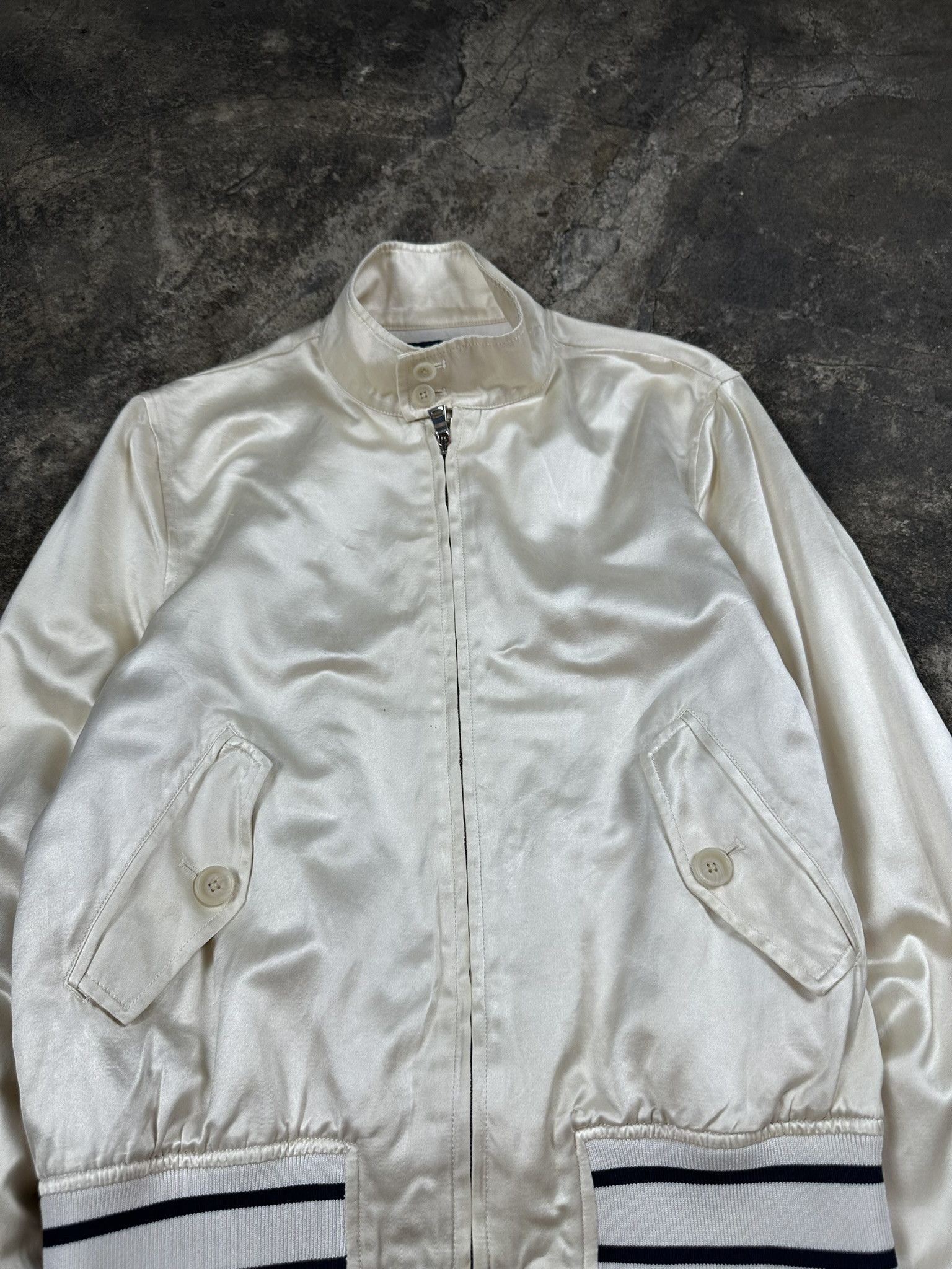 Ralph Lauren Vintage Ralph Lauren Silk Bomber Jacket Size M / US 6-8 / IT 42-44 - 3 Thumbnail