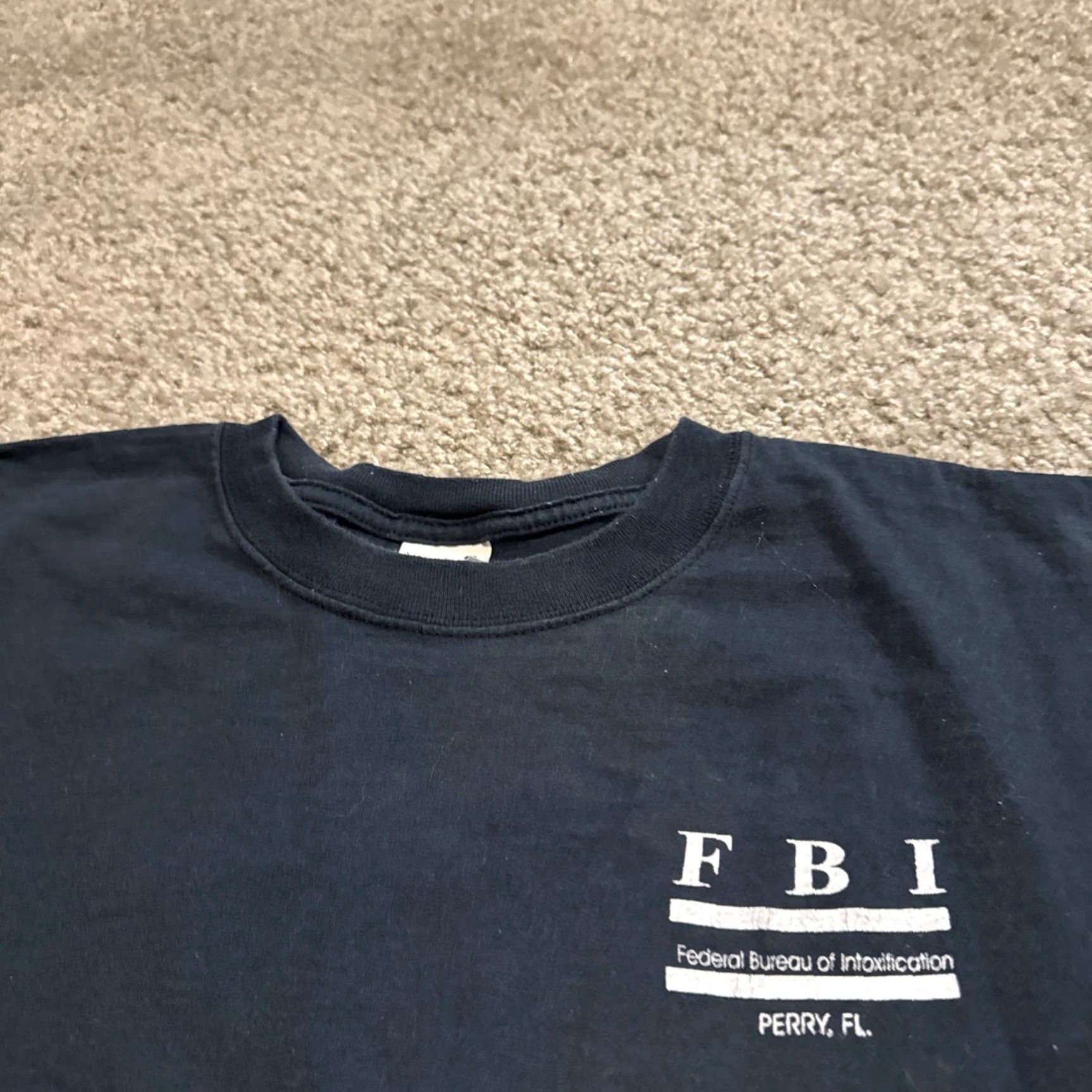Anvil VINTAGE Florida Vacation Tourist FBI Federal Bureau Intoxication T-Shirt L Men Black Anvil L Size US L / EU 52-54 / 3 - 3 Thumbnail