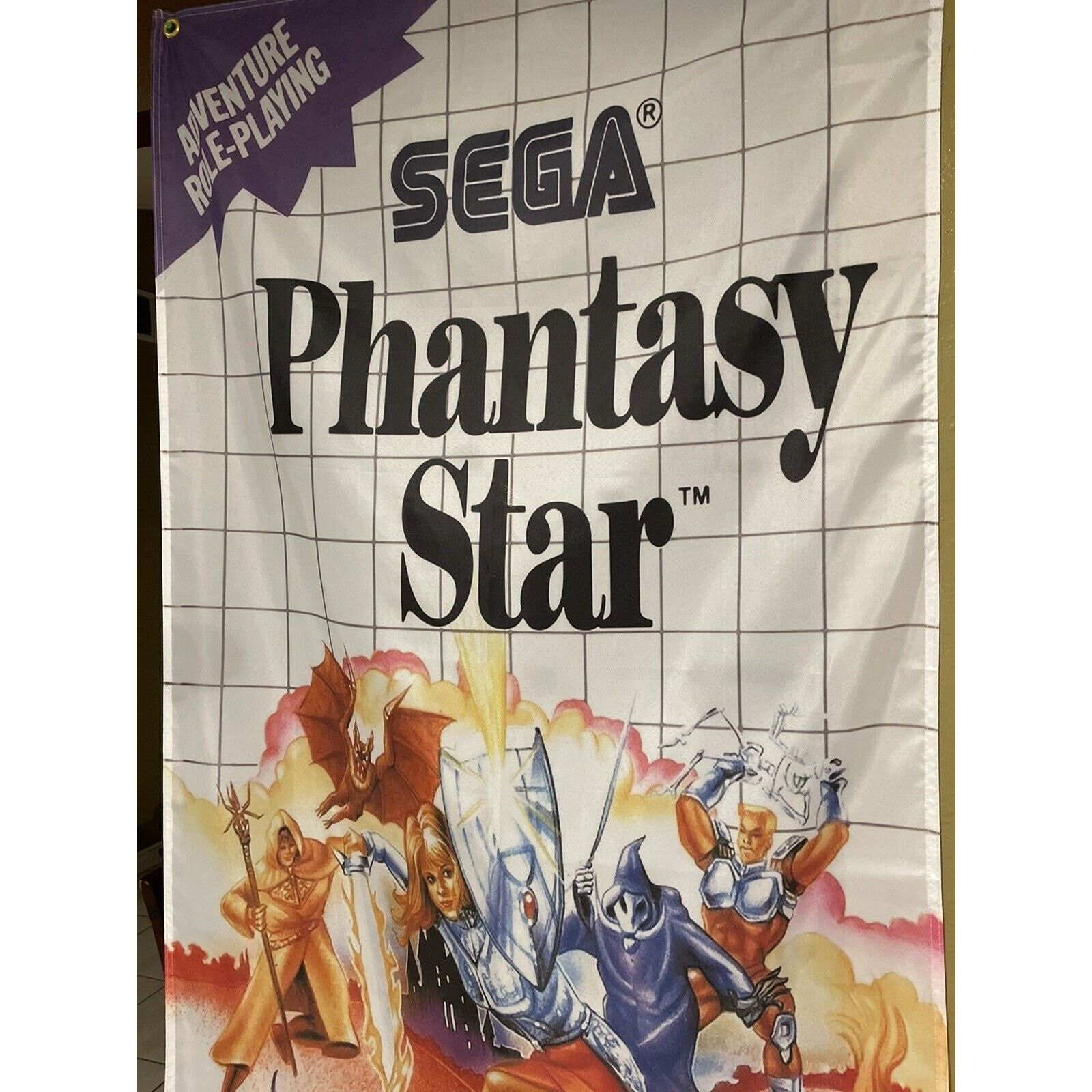 Other Phantasy Star 5ft Flag Sega Master System 1988 Banner Poster Size ONE SIZE - 3 Thumbnail